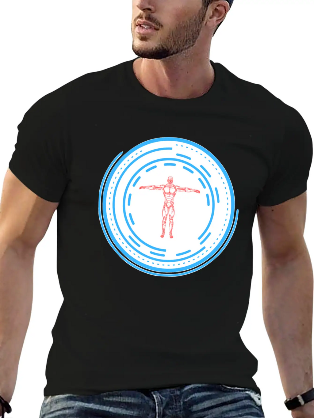 Human Circle Future Stylish Everyday T-Shirt – Unisex Basic Cotton Tee