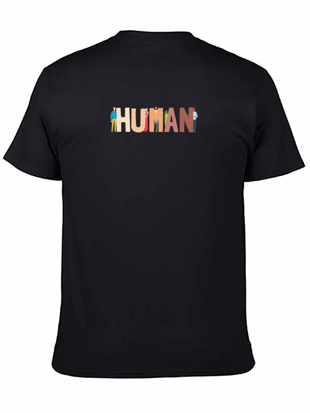 Human International For Solidarity Supporters Basic Graphic T-Shirt – Daily Comfort In Soft Cotton
