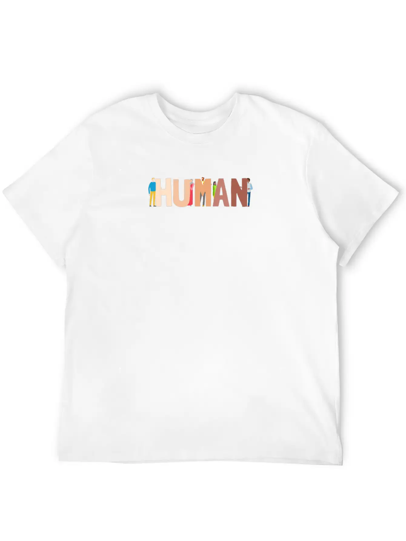 Human International For Solidarity Supporters Basic Graphic T-Shirt – Daily Comfort In Soft Cotton