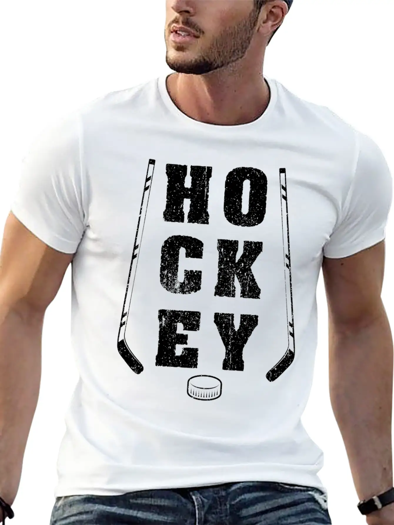 Humor Field Hockey Design Quote Artistic Hockey Basic Graphic T-Shirt – Daily Comfort In Soft Cotton
