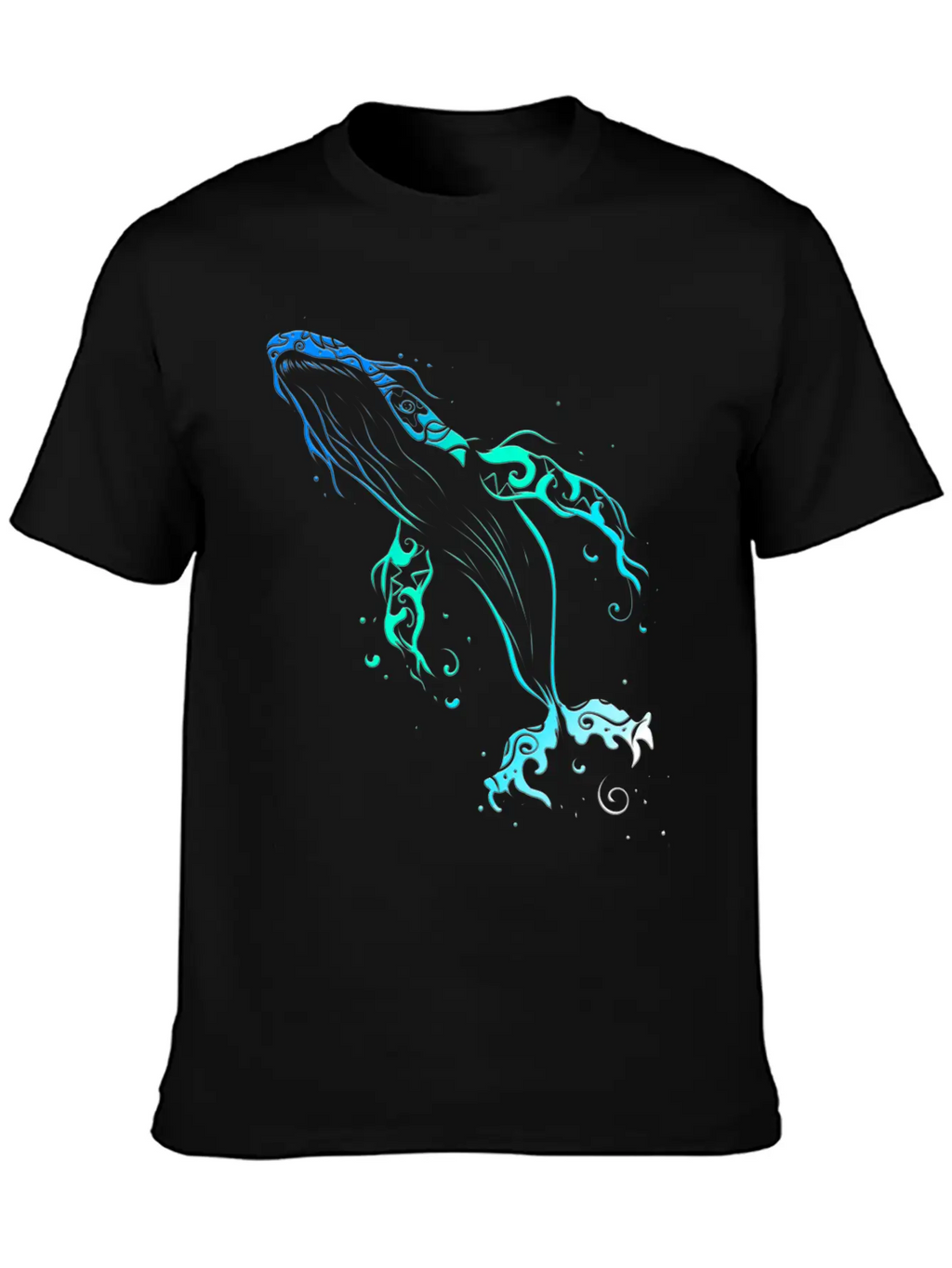 Humpback Whale Mandala Diver Timeless Short Sleeve Tee – Comfy And Minimalist Design