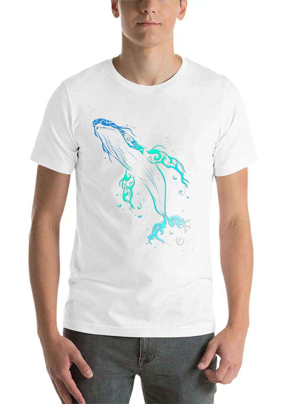Humpback Whale Mandala Diver Timeless Short Sleeve Tee – Comfy And Minimalist Design