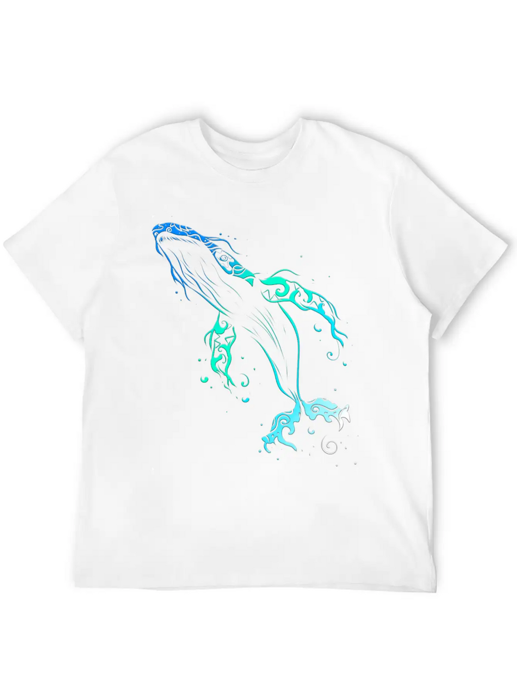 Humpback Whale Mandala Diver Timeless Short Sleeve Tee – Comfy And Minimalist Design