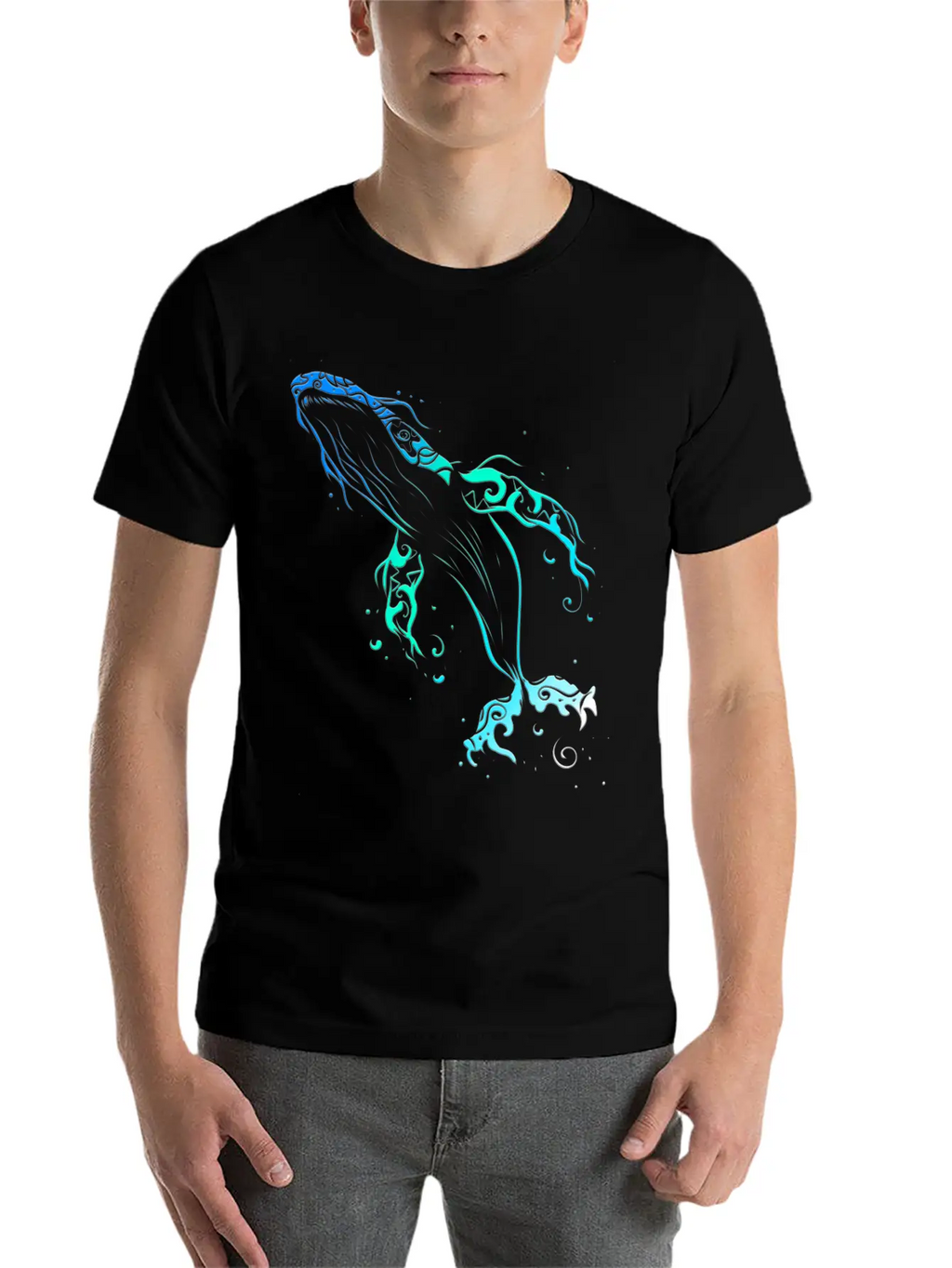 Humpback Whale Mandala Diver Timeless Short Sleeve Tee – Comfy And Minimalist Design
