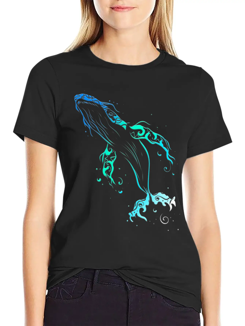 Humpback Whale Mandala Diver Timeless Short Sleeve Tee – Comfy And Minimalist Design