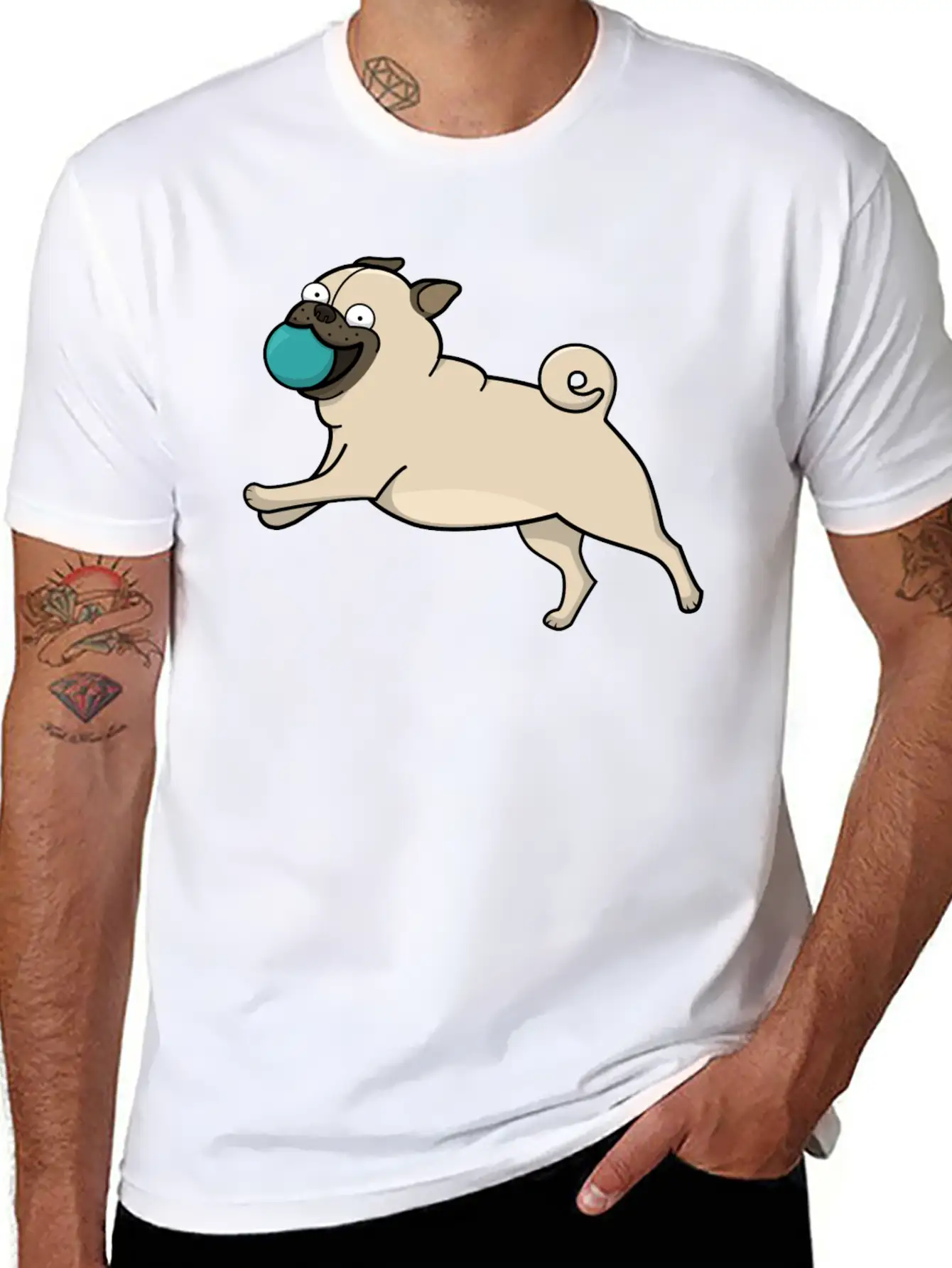 Hunde Dogs Welpe Animal Tiere17 Unisex Casual T-Shirt – Clean Design For Daily Comfort