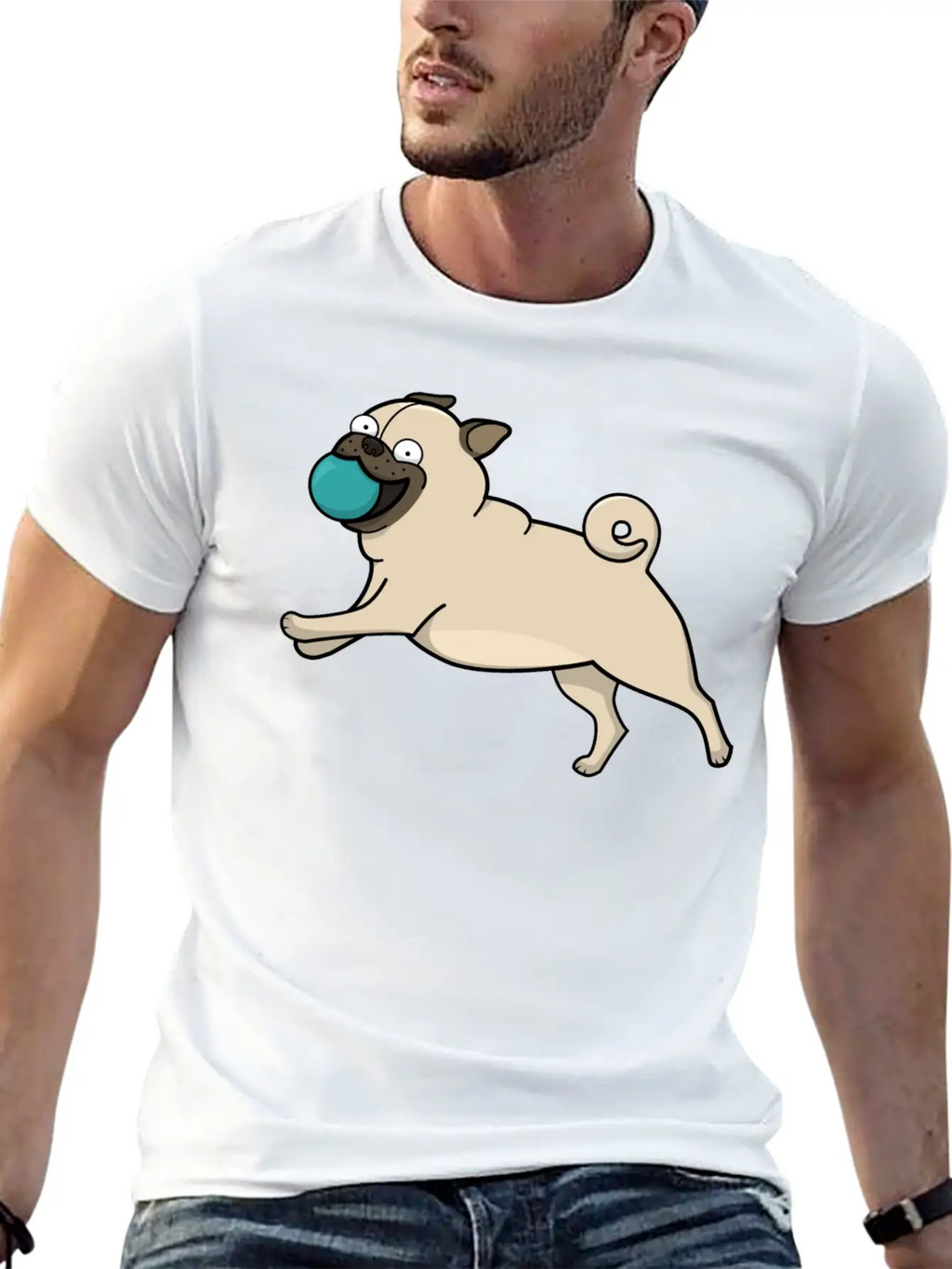 Hunde Dogs Welpe Animal Tiere17 Unisex Casual T-Shirt – Clean Design For Daily Comfort