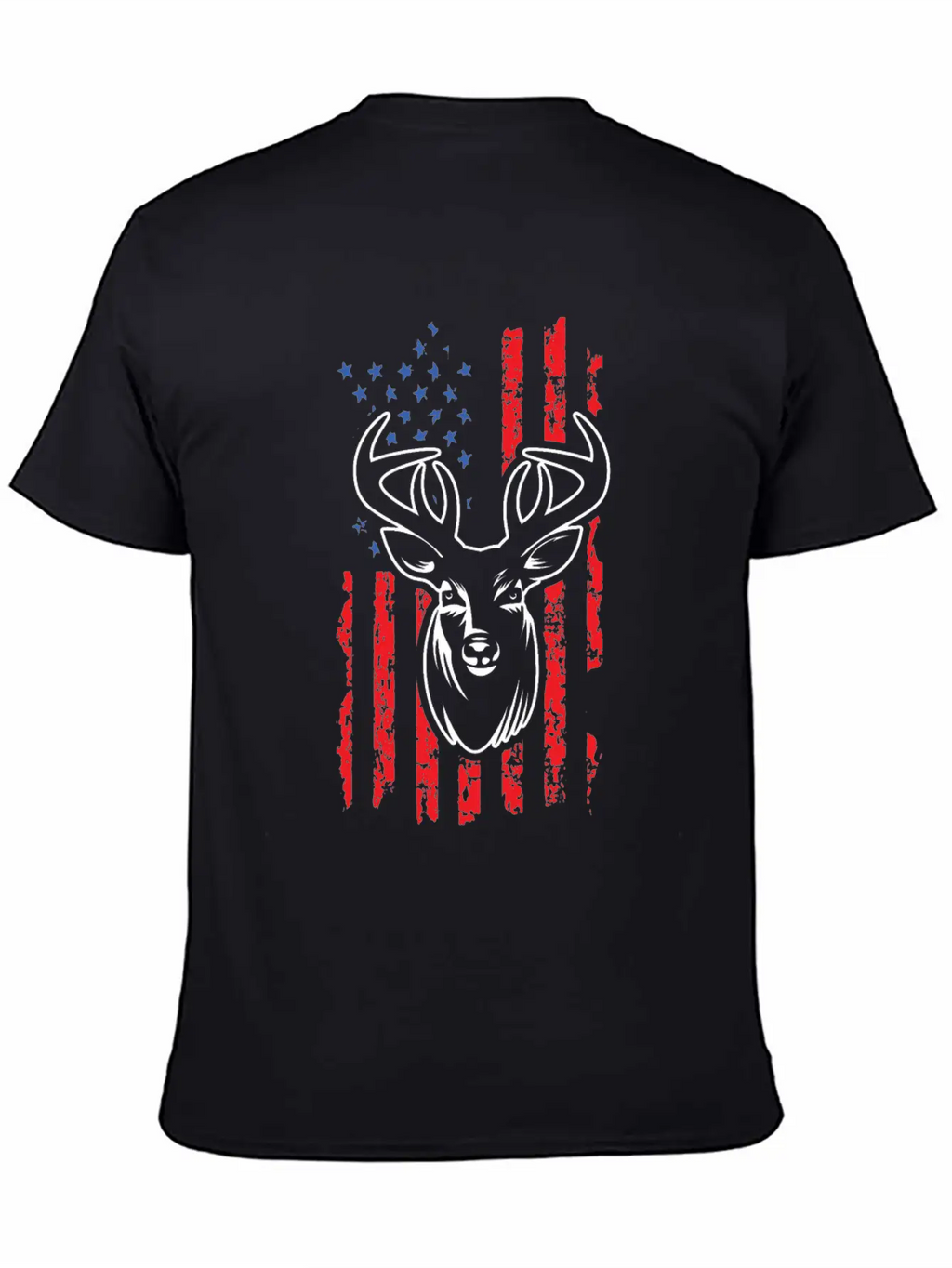 Hunting Deer USA Flag Jungle Hunters Feral Timeless Short Sleeve Tee – Comfy And Minimalist Design