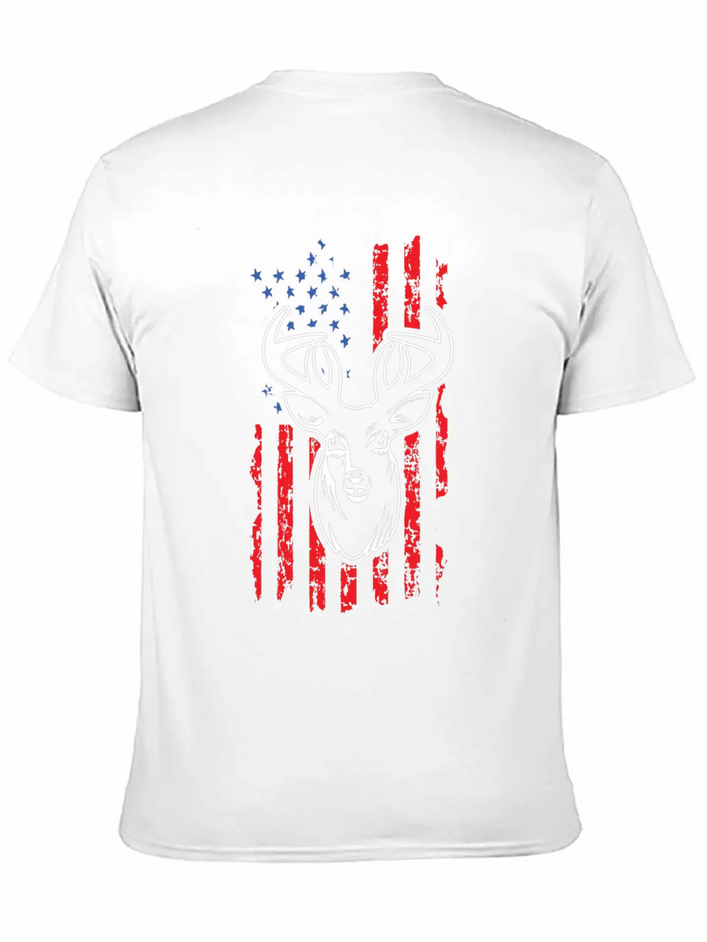Hunting Deer USA Flag Jungle Hunters Feral Timeless Short Sleeve Tee – Comfy And Minimalist Design