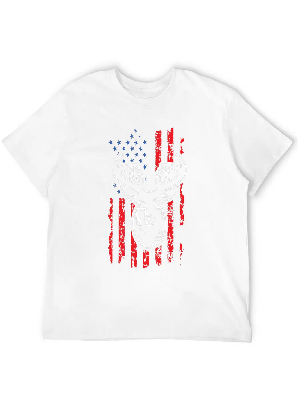 Hunting Deer USA Flag Jungle Hunters Feral Timeless Short Sleeve Tee – Comfy And Minimalist Design