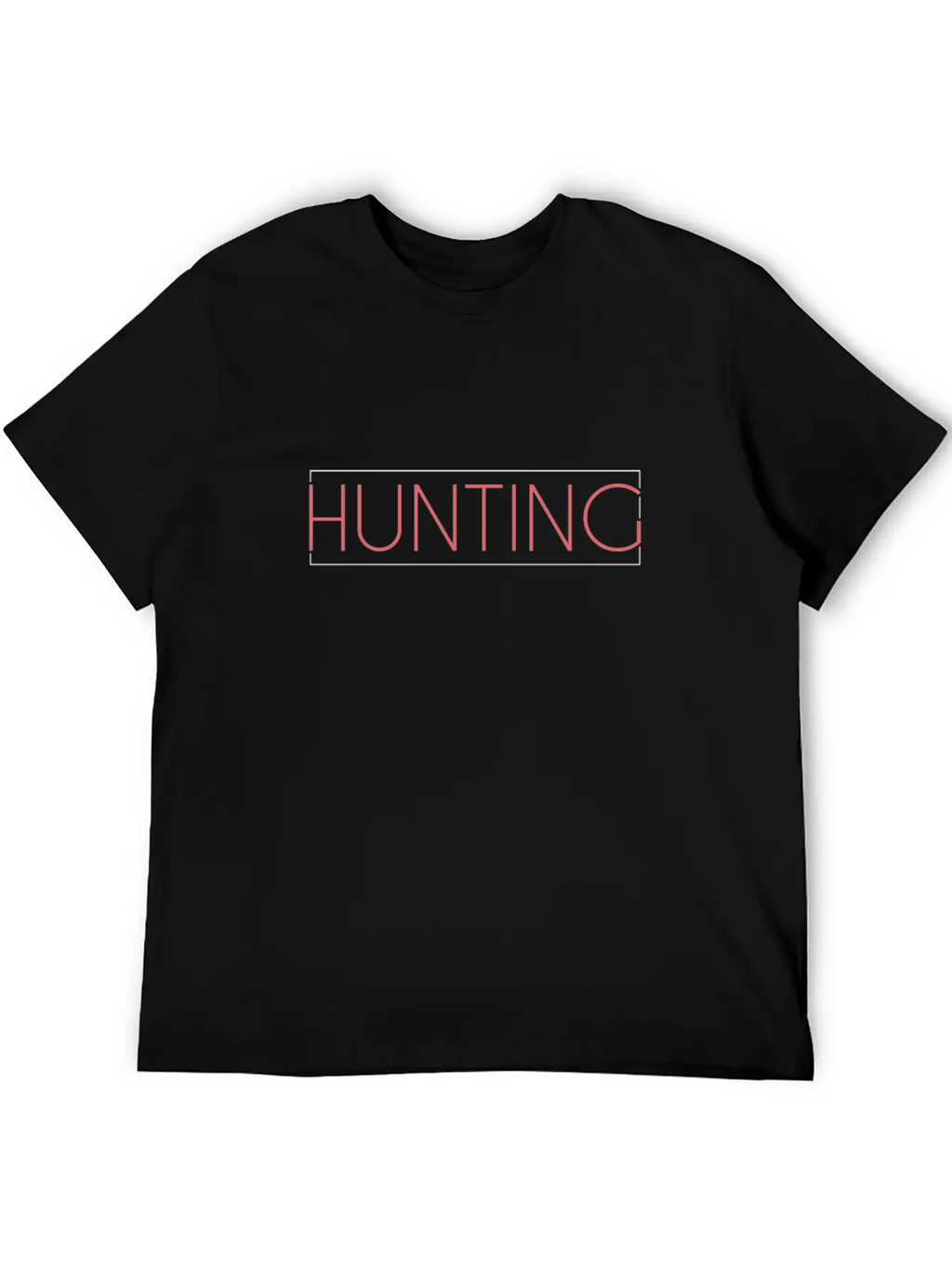 Hunting Lettering Basic Graphic T-Shirt – Daily Comfort In Soft Cotton