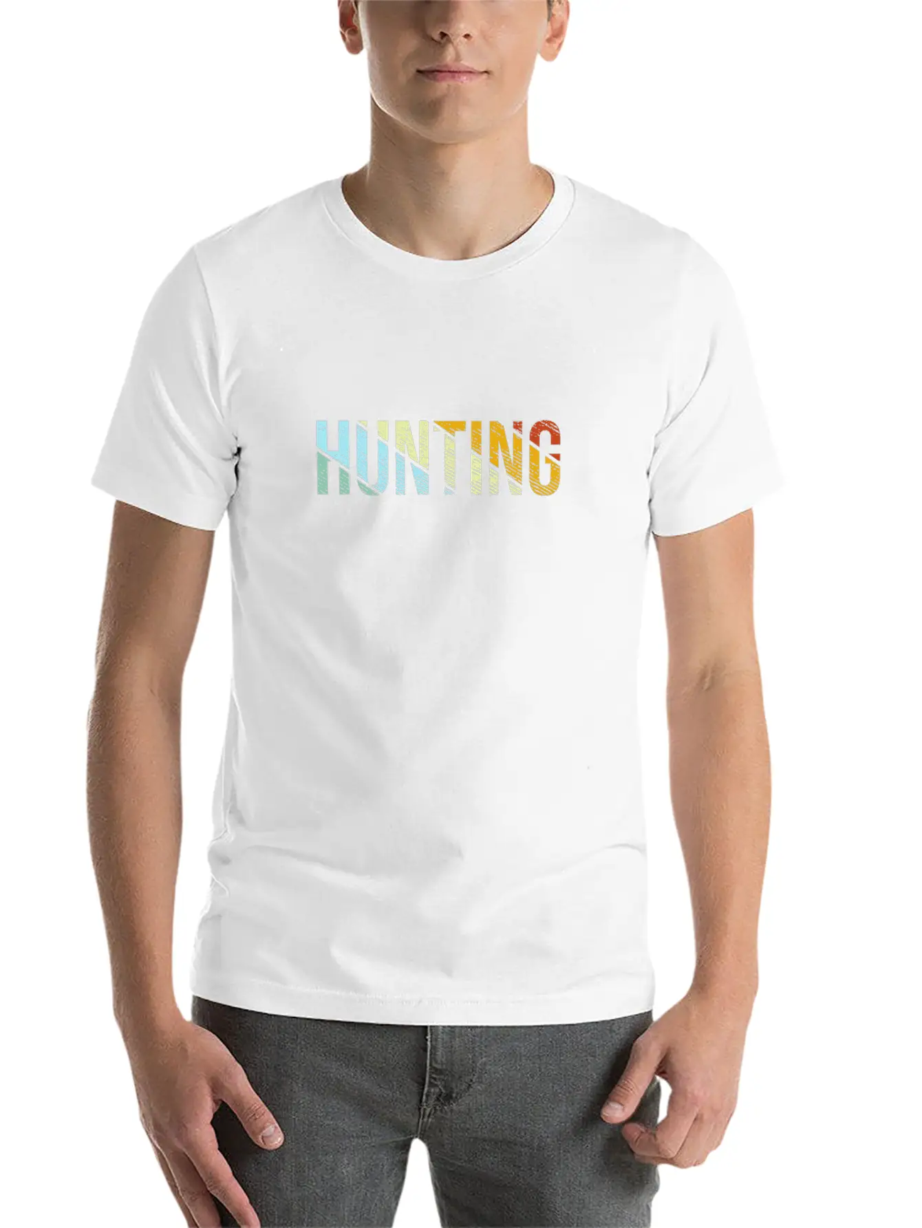Hunting Retro Stylish Everyday T-Shirt – Unisex Basic Cotton Tee