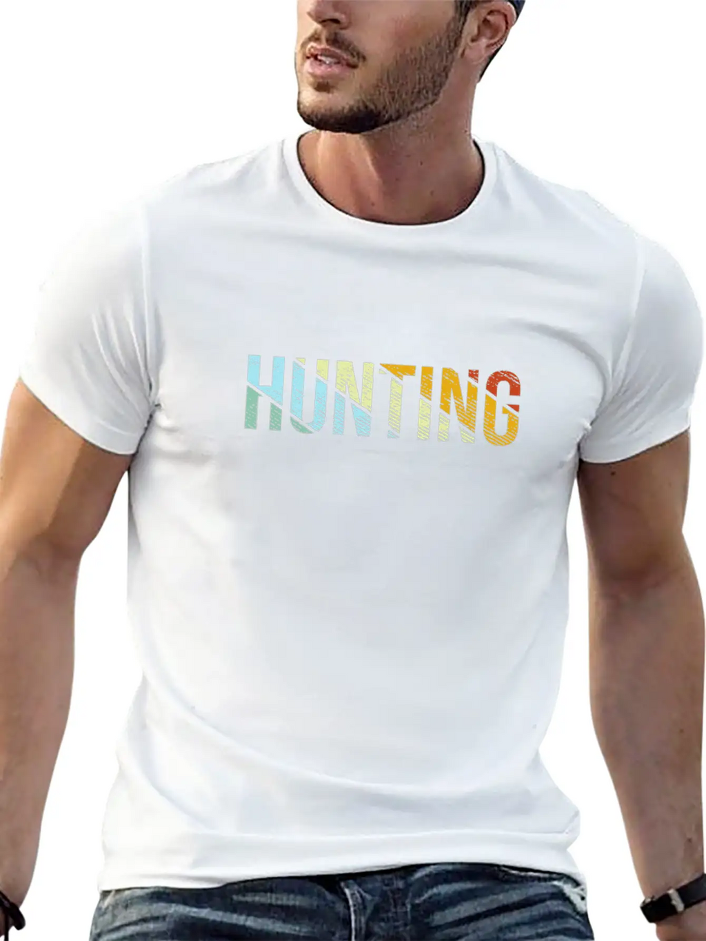 Hunting Retro Stylish Everyday T-Shirt – Unisex Basic Cotton Tee