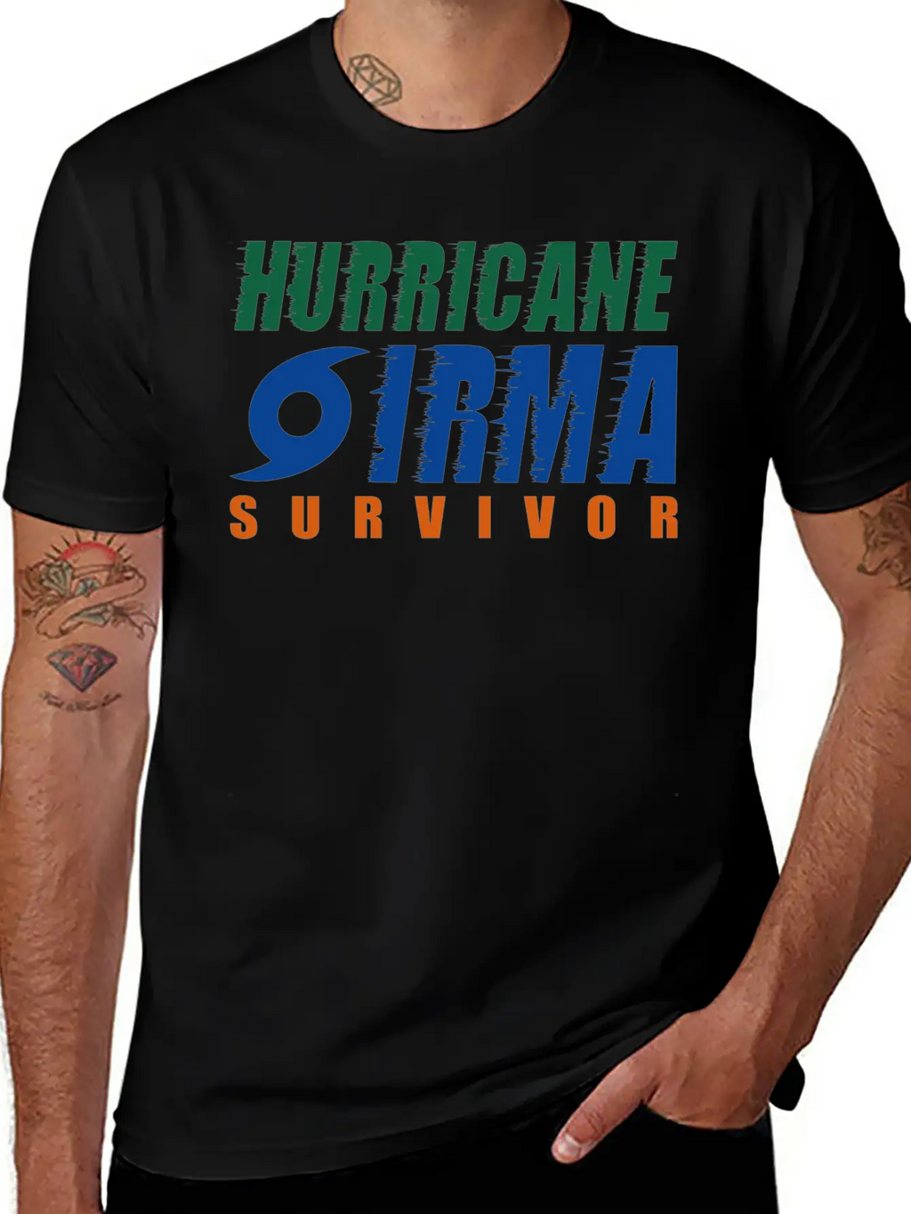 Hurricane Irma Survivor Essential Cotton Tee For Daily Outfits – Unisex Style