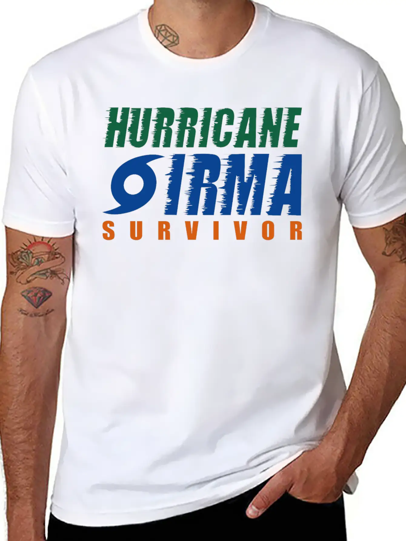 Hurricane Irma Survivor Essential Cotton Tee For Daily Outfits – Unisex Style