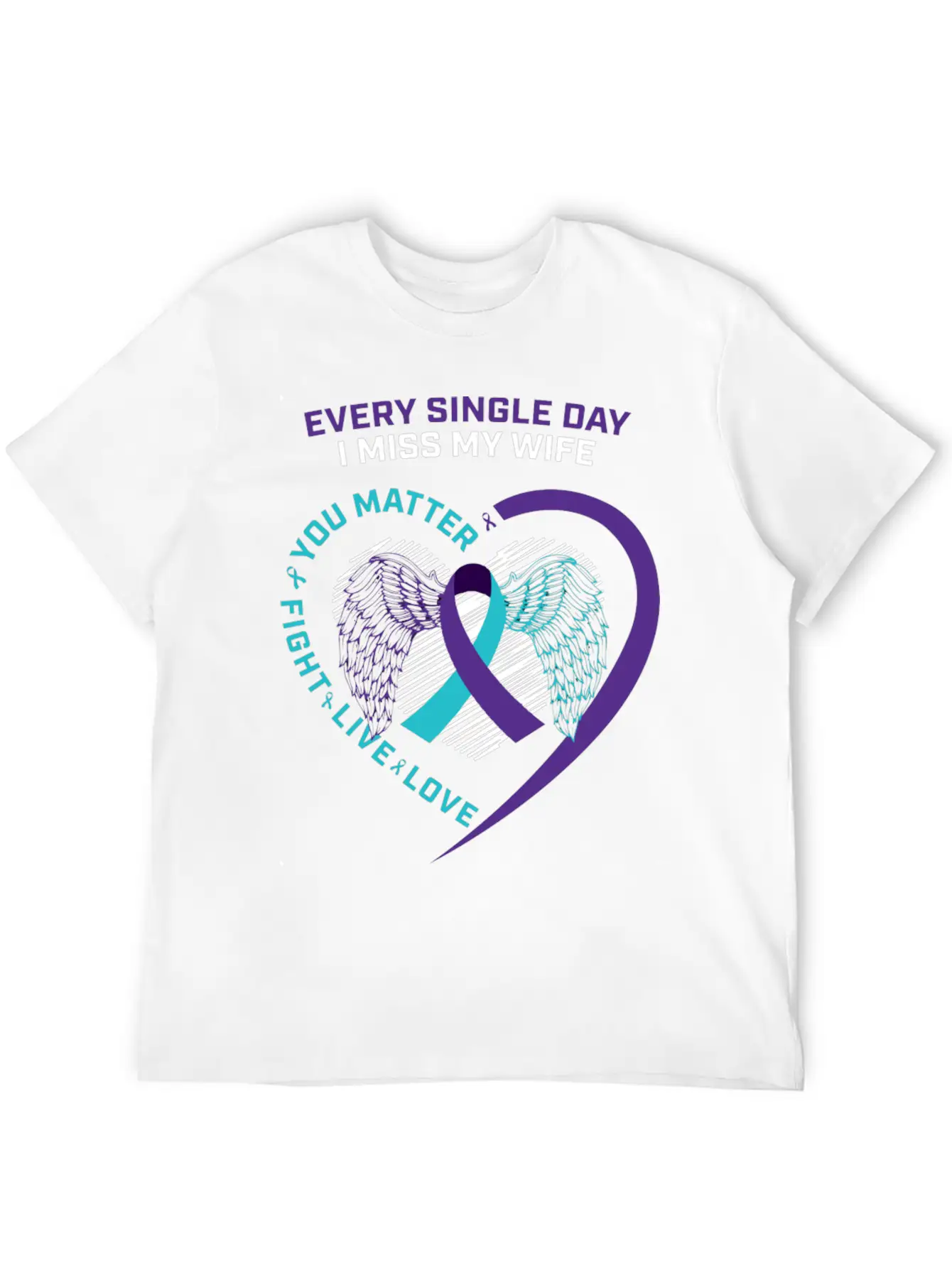 Husband Men In Memory Of Wife Suicide Prevention A Timeless Short Sleeve Tee – Comfy And Minimalist Design