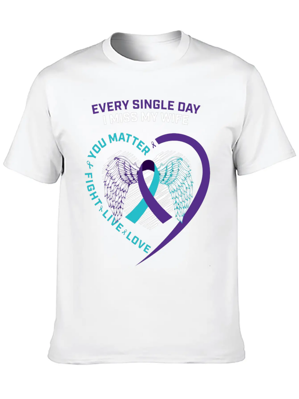 Husband Men In Memory Of Wife Suicide Prevention A Timeless Short Sleeve Tee – Comfy And Minimalist Design