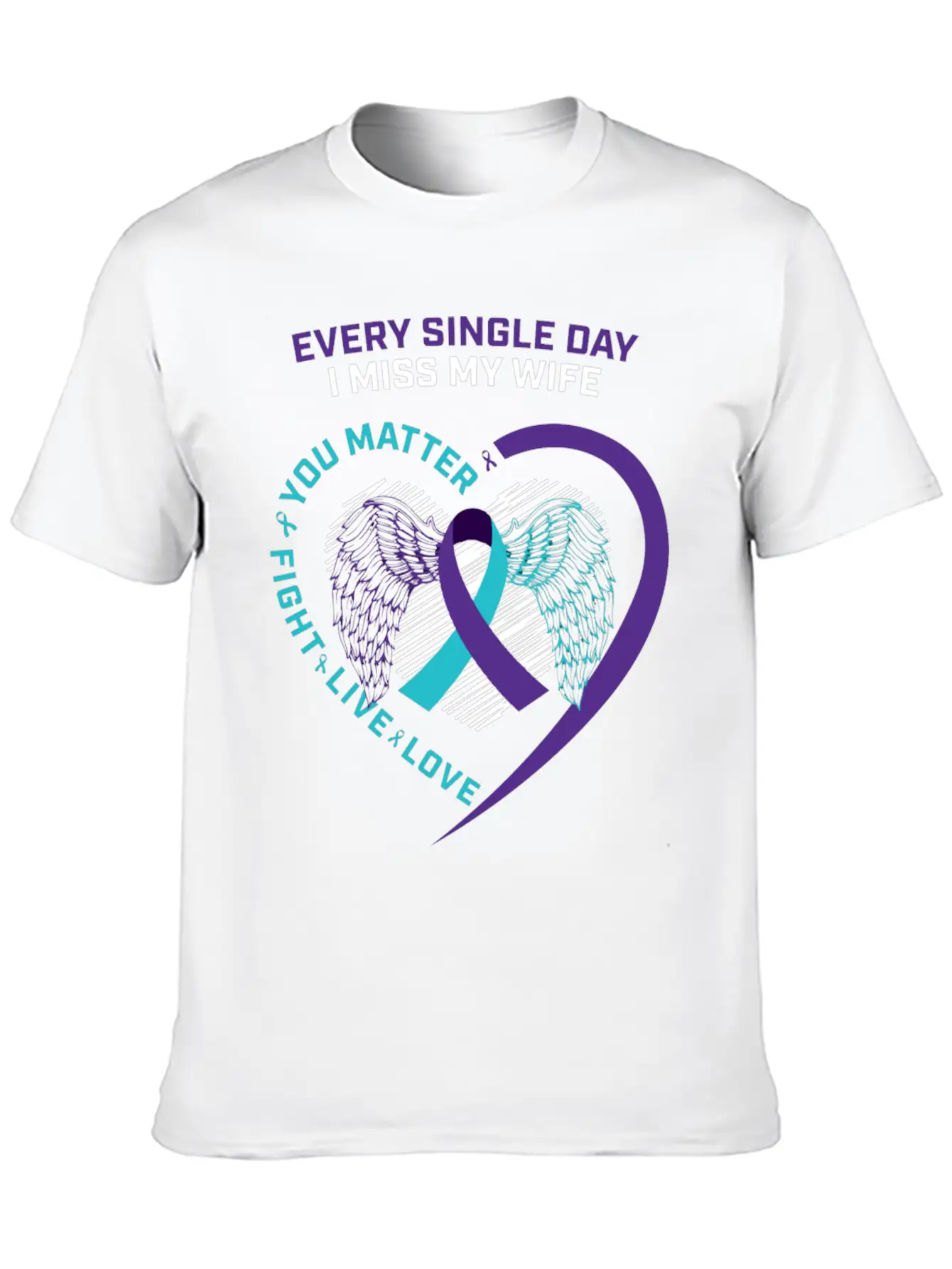 Husband Men In Memory Of Wife Suicide Prevention A Timeless Short Sleeve Tee – Comfy And Minimalist Design