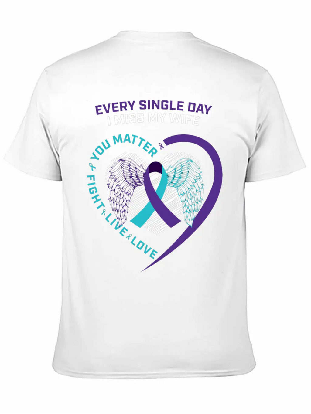 Husband Men In Memory Of Wife Suicide Prevention A Timeless Short Sleeve Tee – Comfy And Minimalist Design