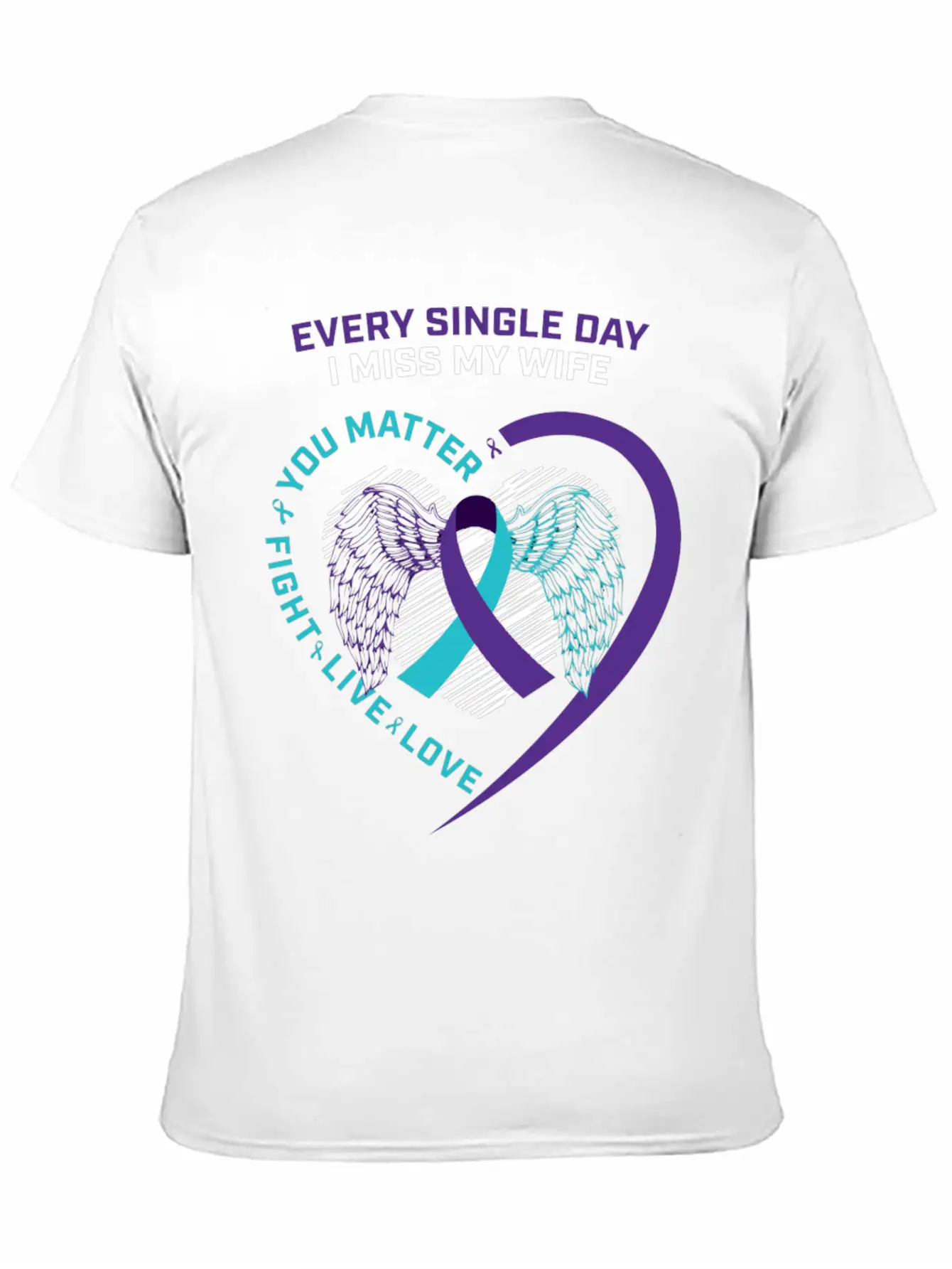 Husband Men In Memory Of Wife Suicide Prevention A Timeless Short Sleeve Tee – Comfy And Minimalist Design