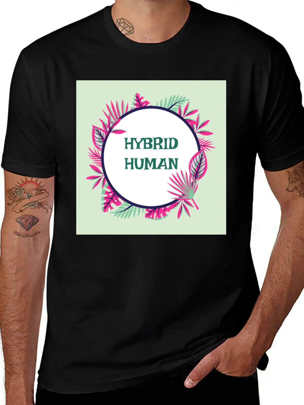 Hybrid Human, Unique, Renaissance, Dynamic Relaxed Everyday Tee – Lightweight And Durable Cotton