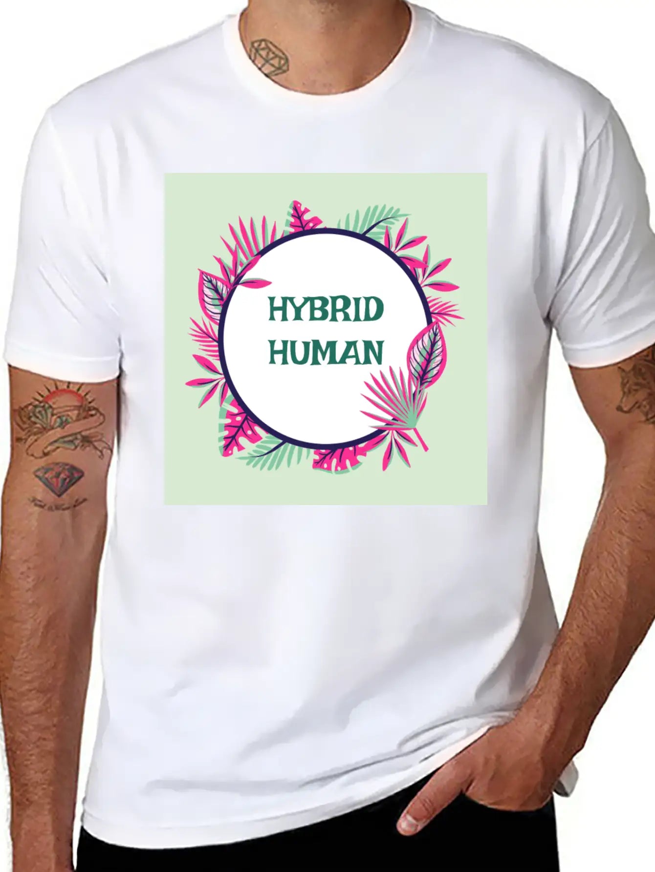 Hybrid Human, Unique, Renaissance, Dynamic Relaxed Everyday Tee – Lightweight And Durable Cotton