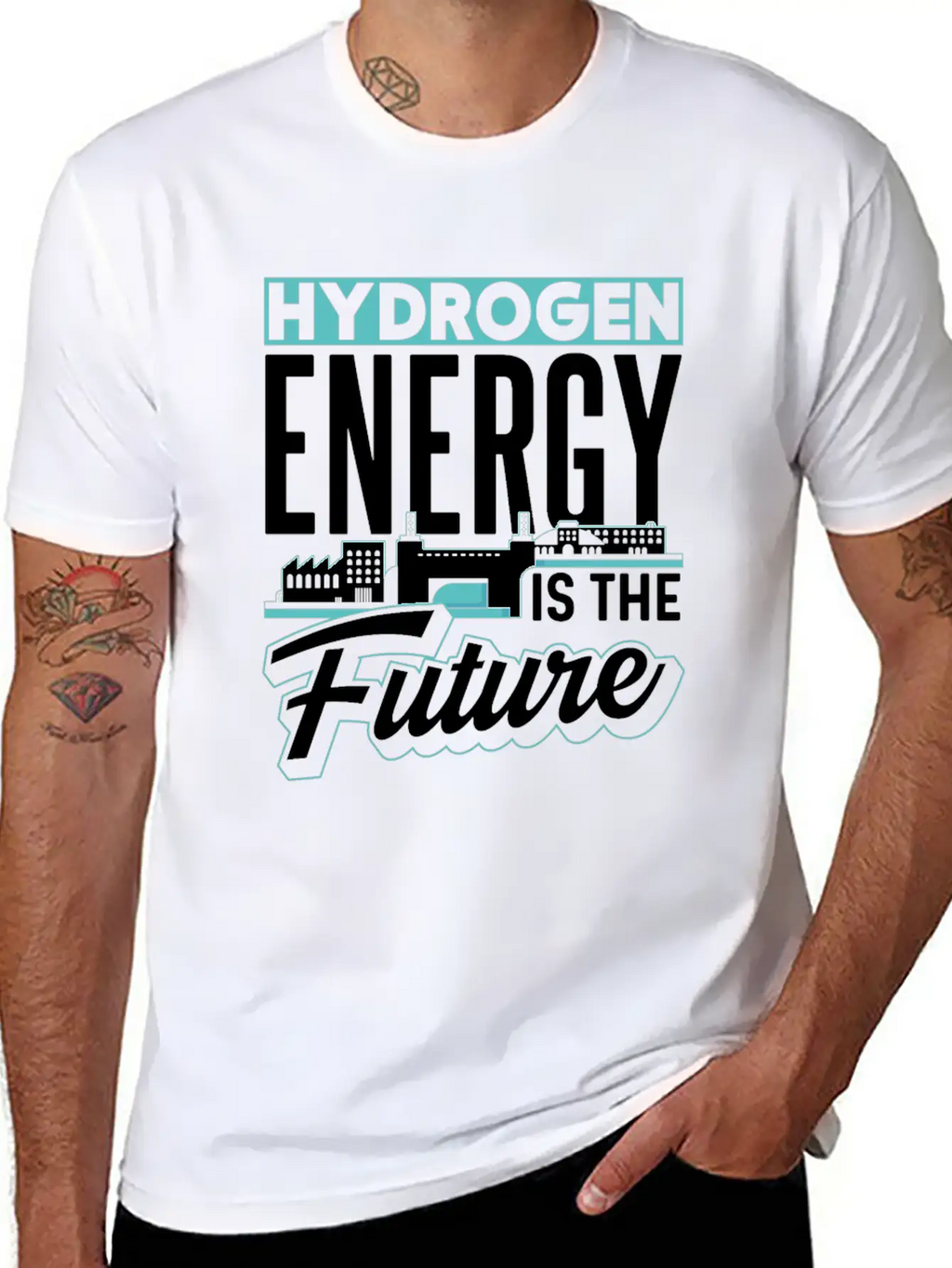 Hydrogen Energy Is The Future Hybrid Periodic Unisex Casual T-Shirt – Clean Design For Daily Comfort