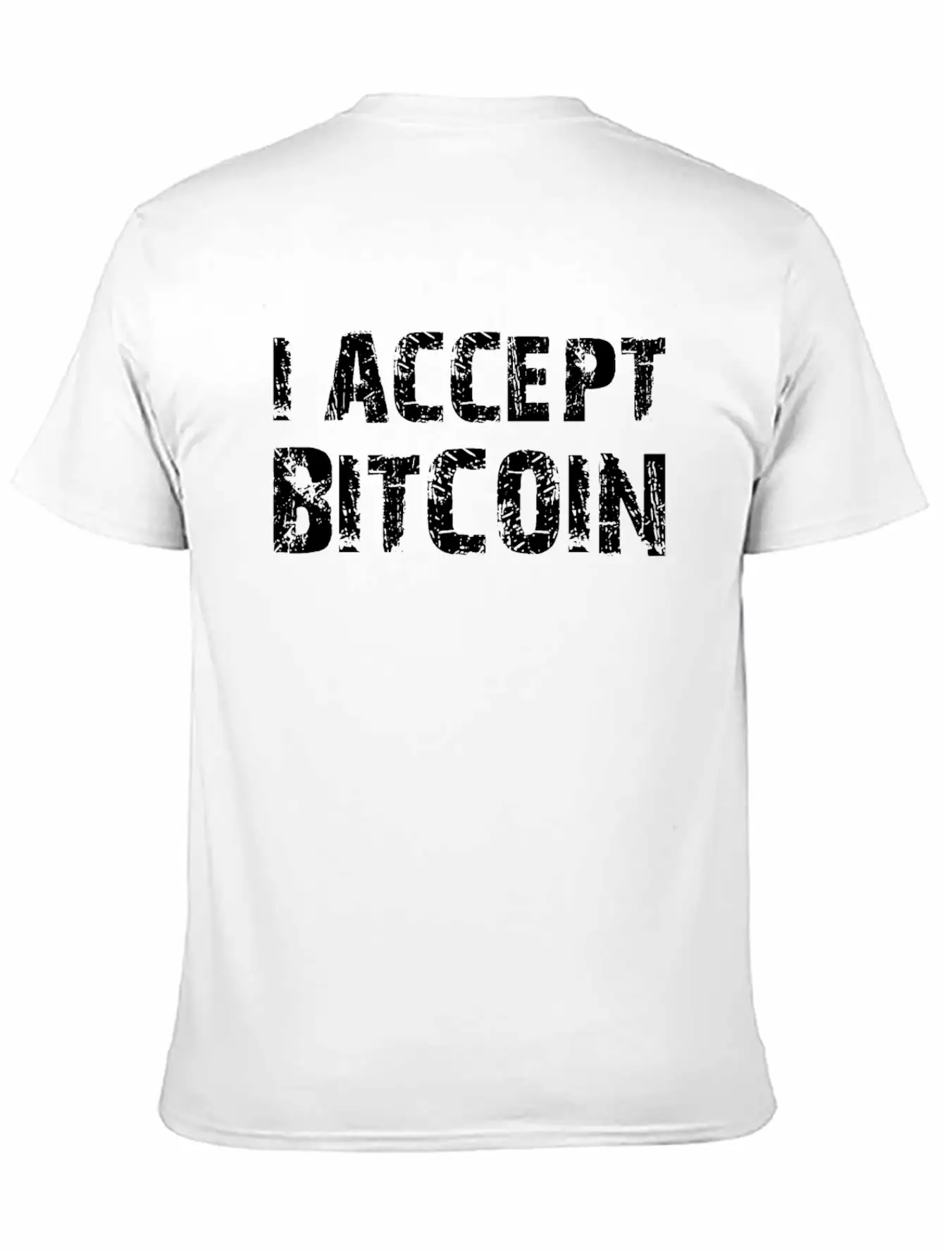 I Accept Bit Coin Crypto Currency Basic Graphic T-Shirt – Daily Comfort In Soft Cotton