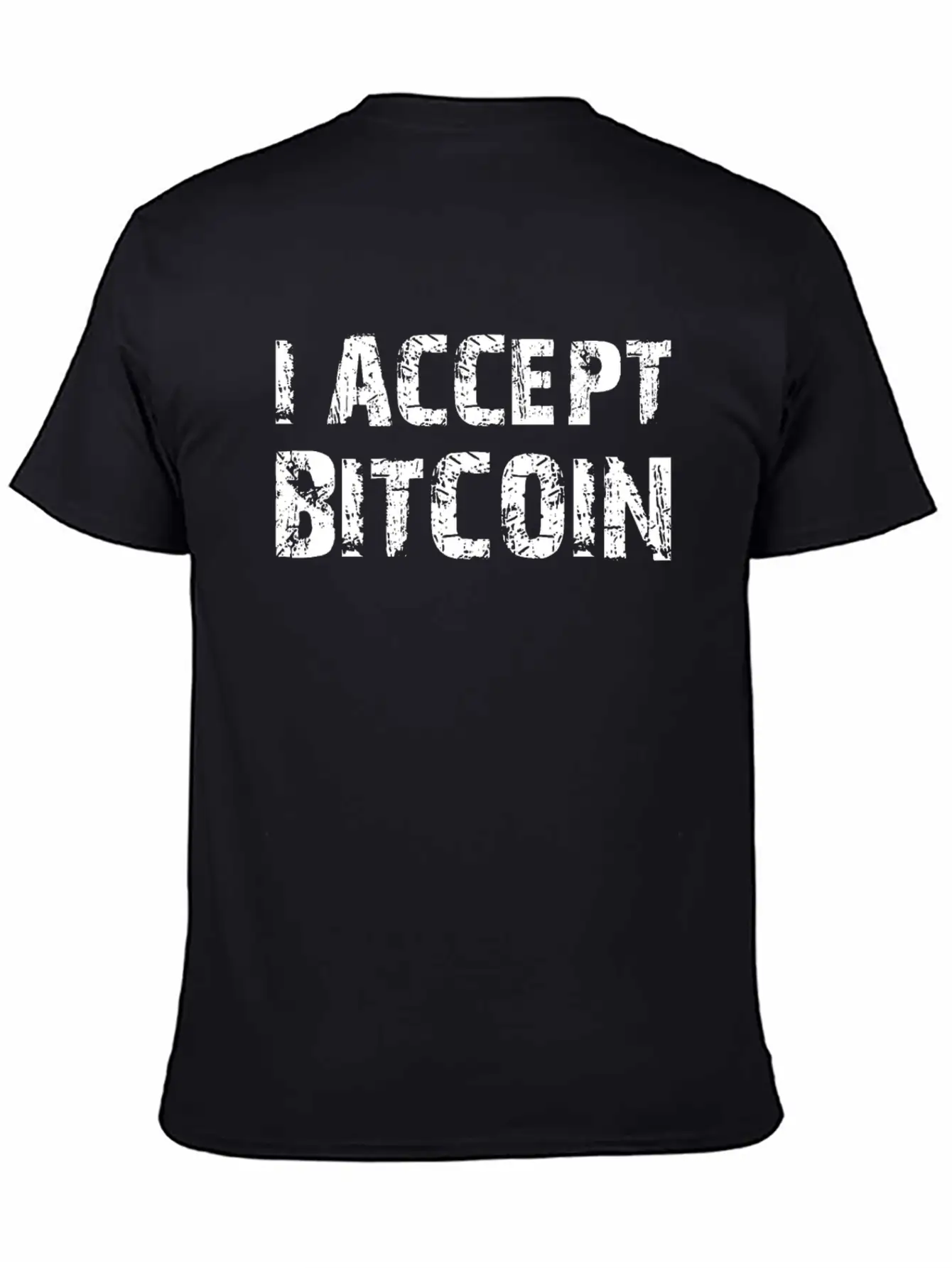 I Accept Bit Coin Crypto Currency Basic Graphic T-Shirt – Daily Comfort In Soft Cotton