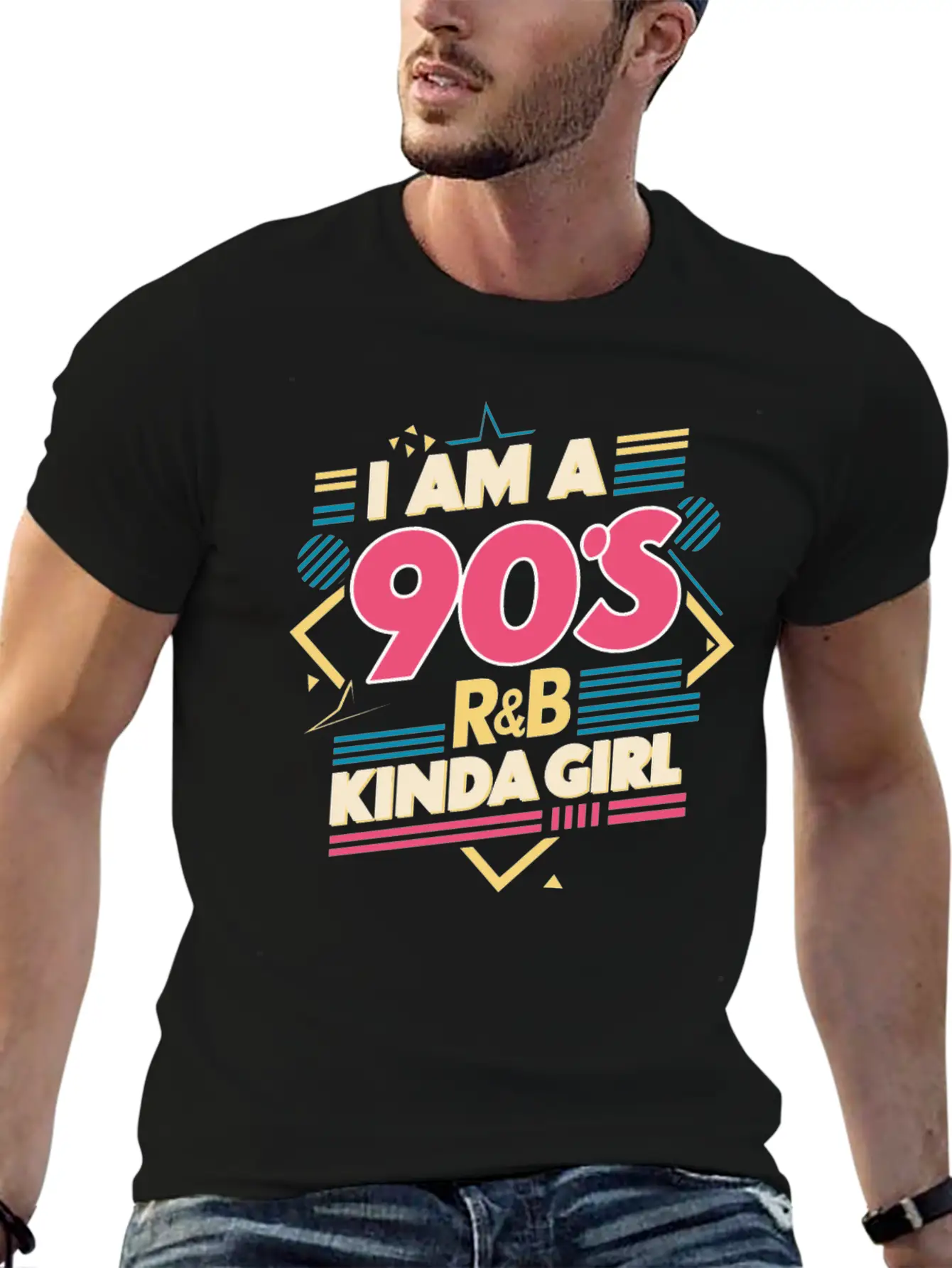 I Am A 90s R&B Kinda Girl Timeless Short Sleeve Tee – Comfy And Minimalist Design