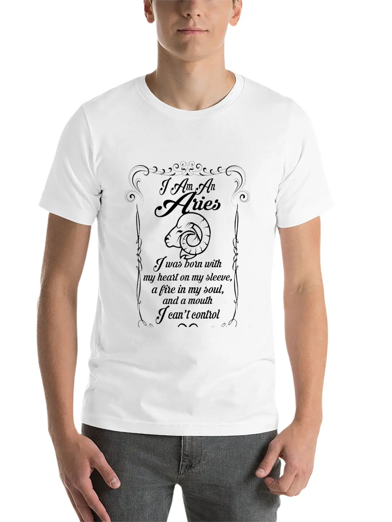 I Am A Aries Classic Cotton Tee – Unisex Comfort For Any Season