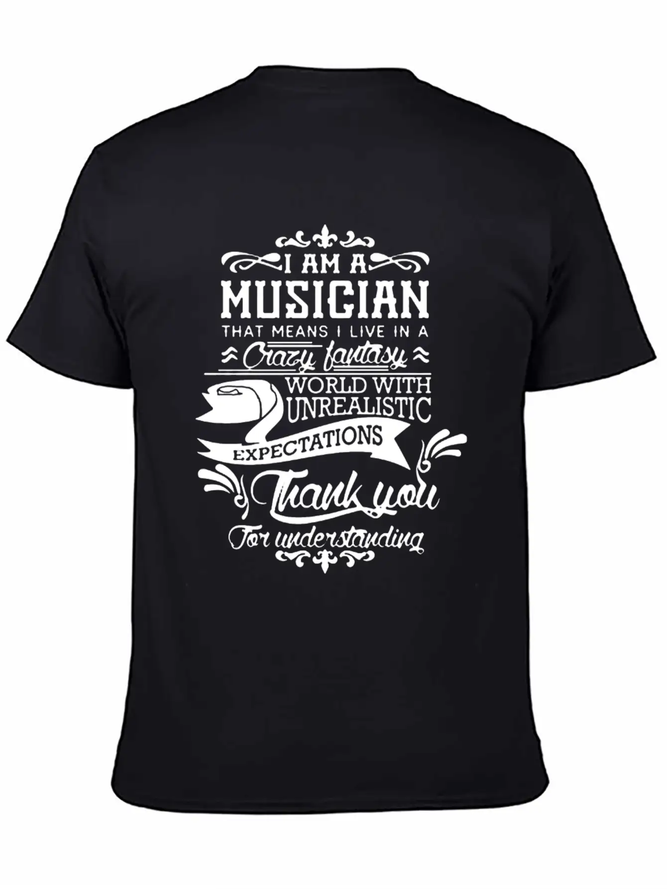I Am A Musician Shirt Breathable Soft Cotton T-Shirt – Timeless Casual Look