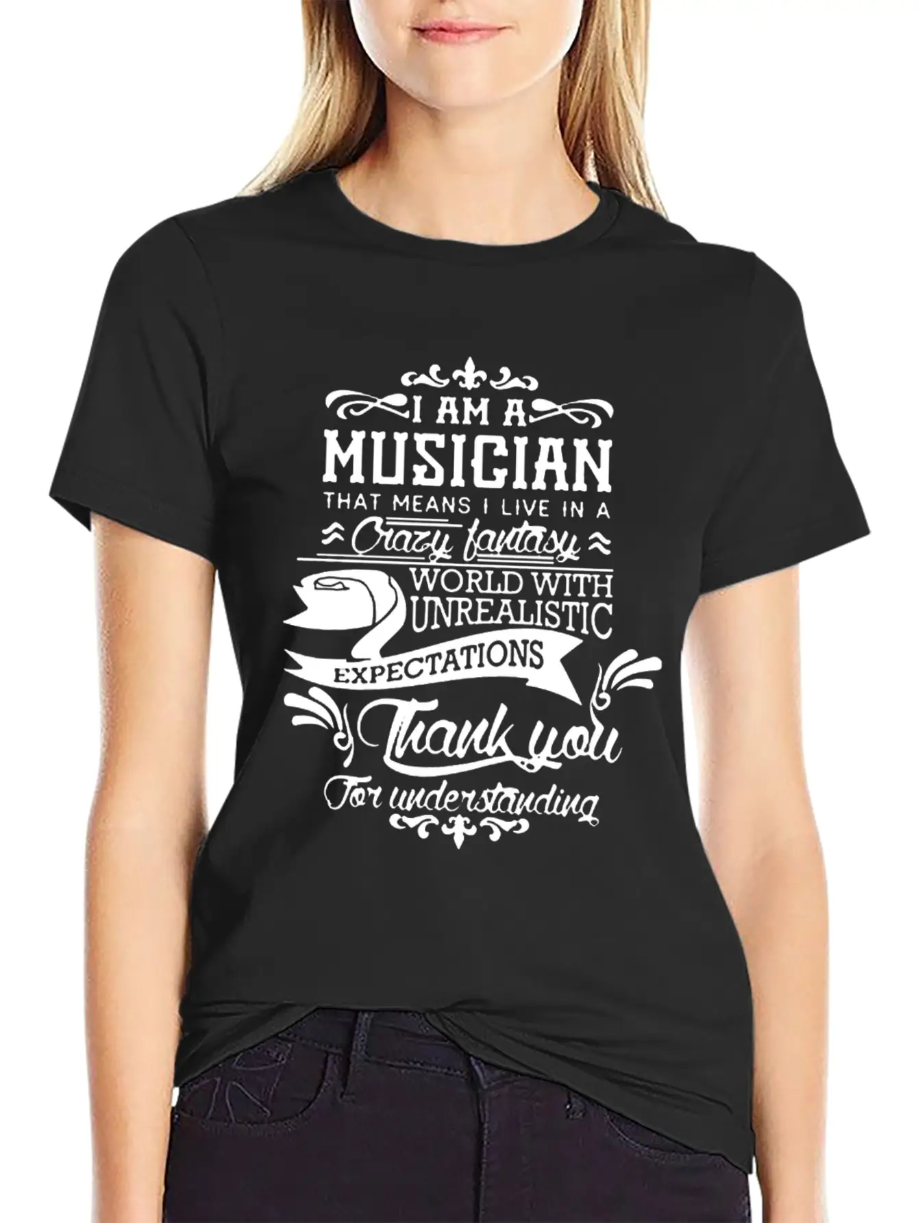 I Am A Musician Shirt Breathable Soft Cotton T-Shirt – Timeless Casual Look