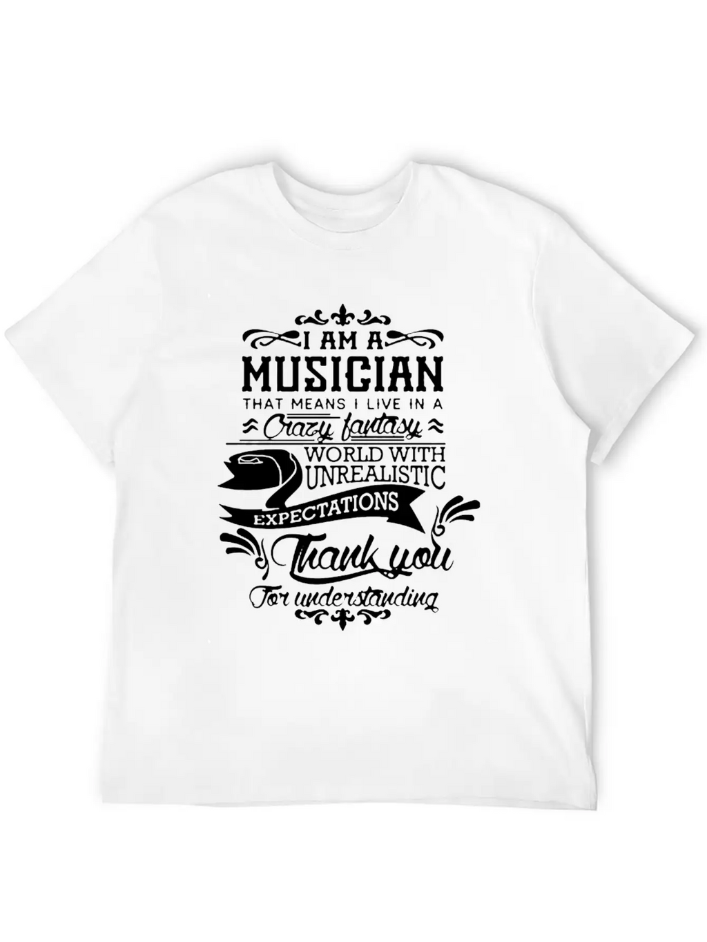 I Am A Musician Shirt Breathable Soft Cotton T-Shirt – Timeless Casual Look