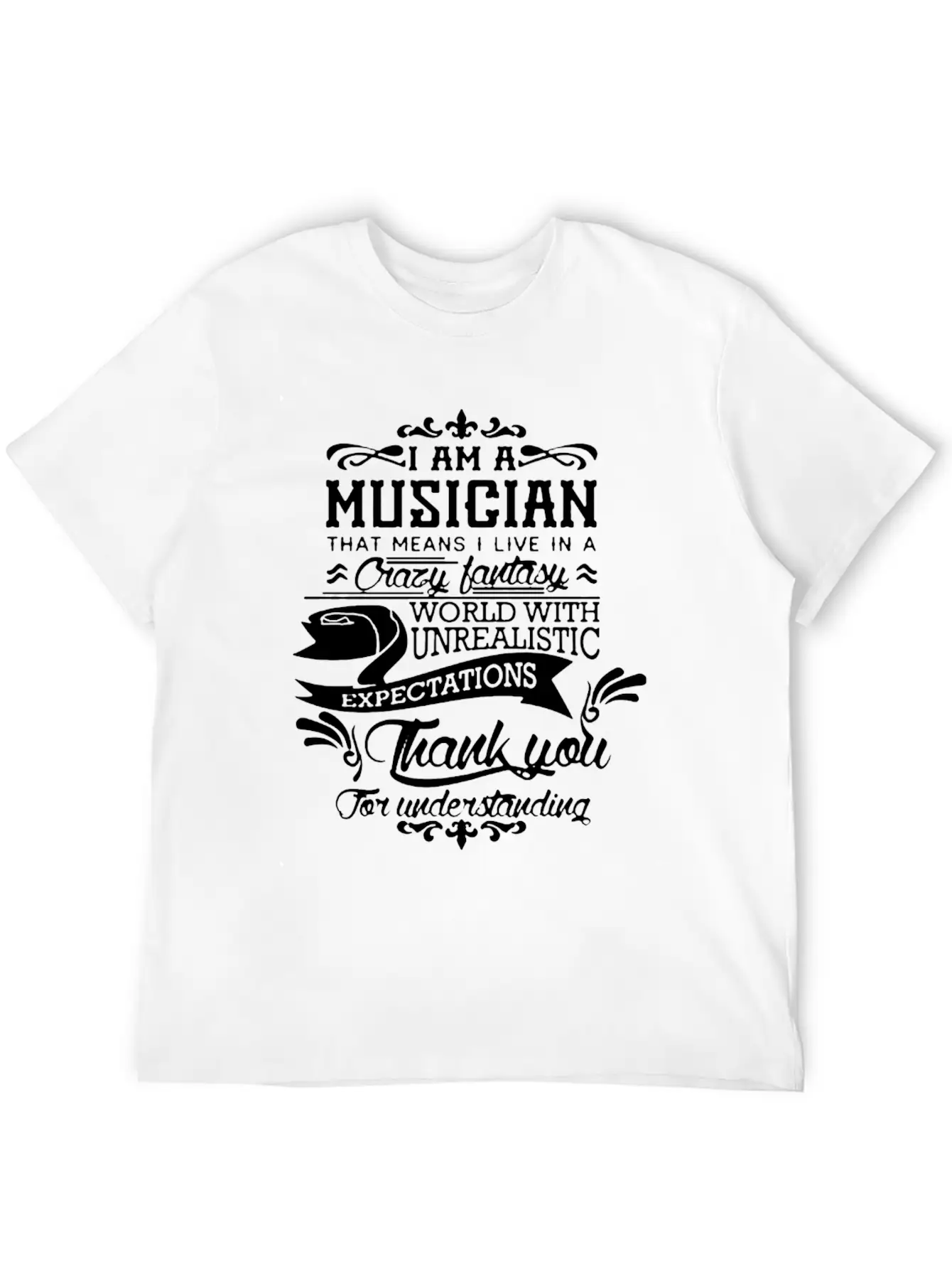 I Am A Musician Shirt Breathable Soft Cotton T-Shirt – Timeless Casual Look