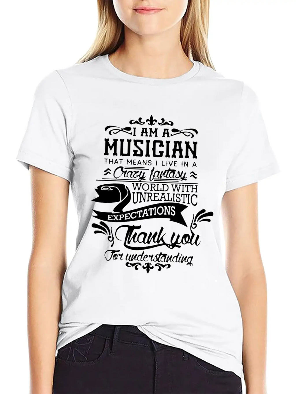 I Am A Musician Shirt Breathable Soft Cotton T-Shirt – Timeless Casual Look