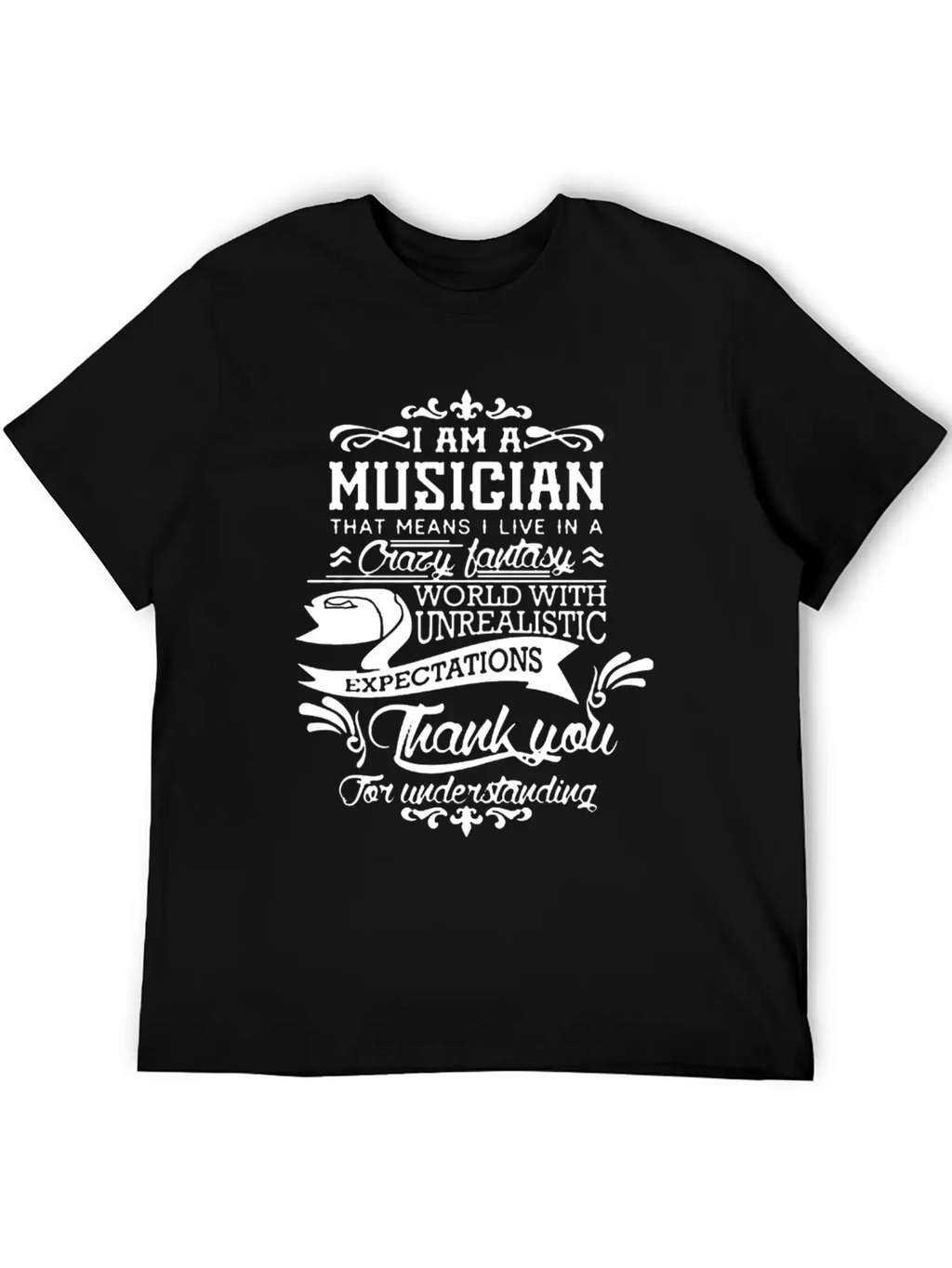 I Am A Musician Shirt Breathable Soft Cotton T-Shirt – Timeless Casual Look