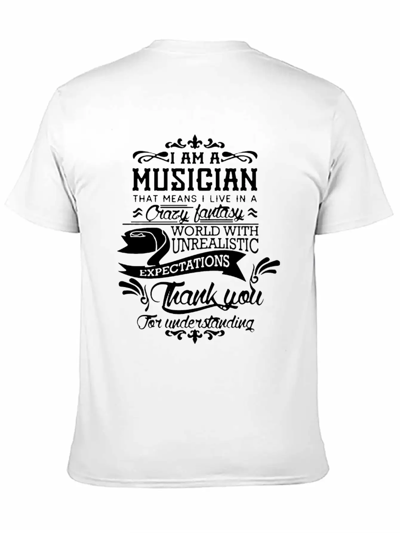 I Am A Musician Shirt Breathable Soft Cotton T-Shirt – Timeless Casual Look