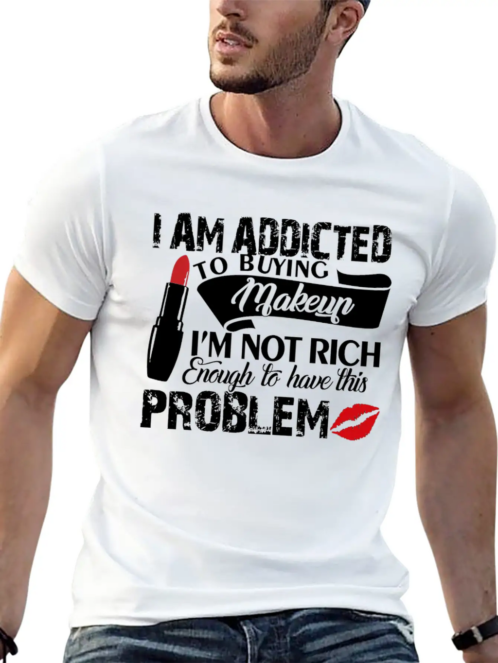 I Am Addicted Makeup Artist Problem Shirt Breathable Soft Cotton T-Shirt – Timeless Casual Look