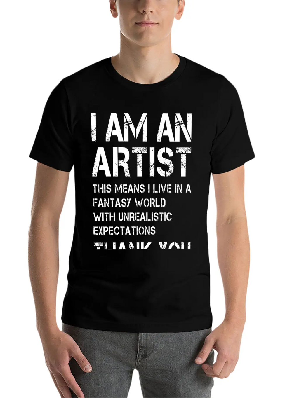 I Am An Artist ... White Font Timeless Short Sleeve Tee – Comfy And Minimalist Design