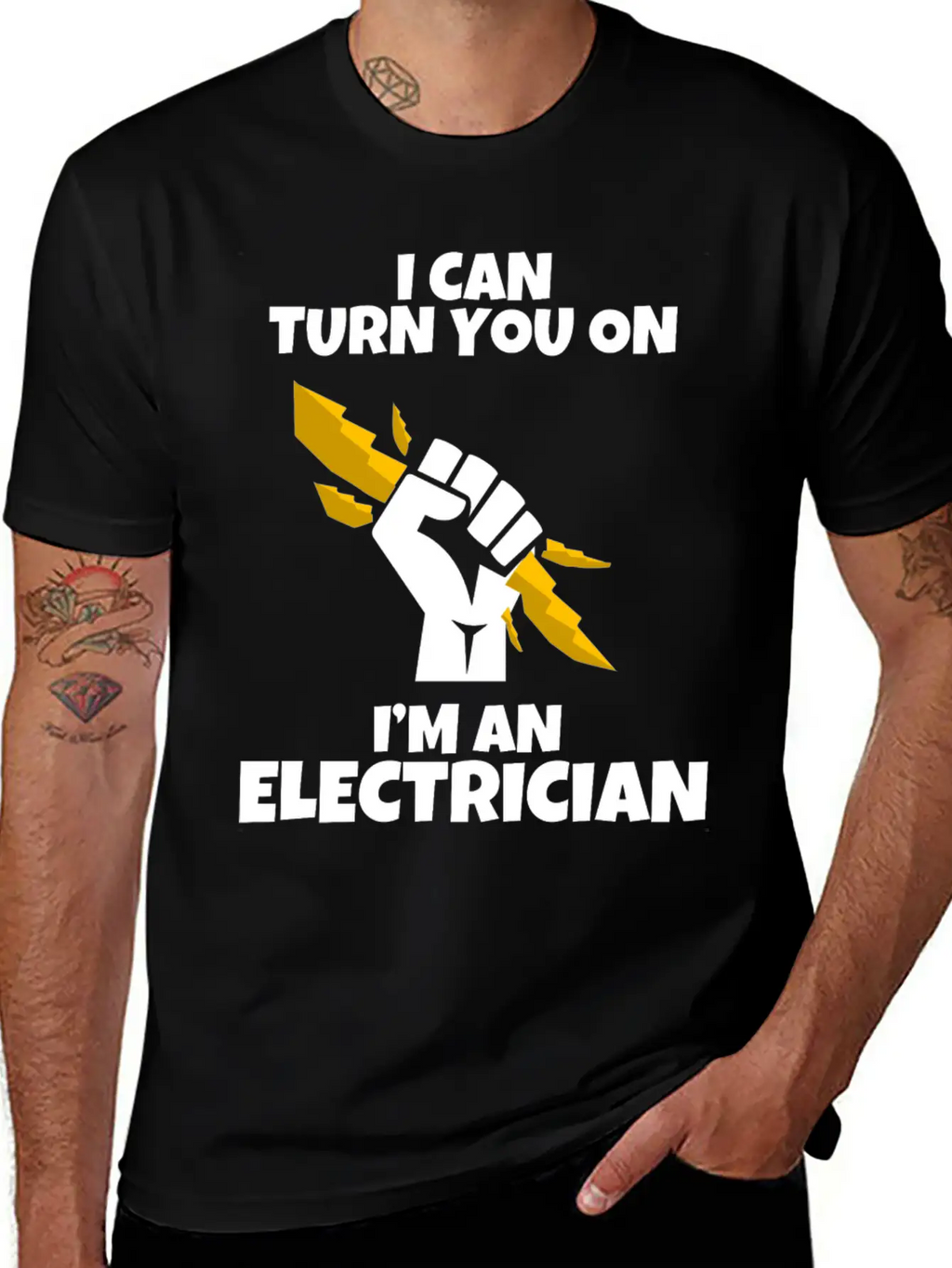 I Am An Electrician I Love Gift Profession Basic Graphic T-Shirt – Daily Comfort In Soft Cotton