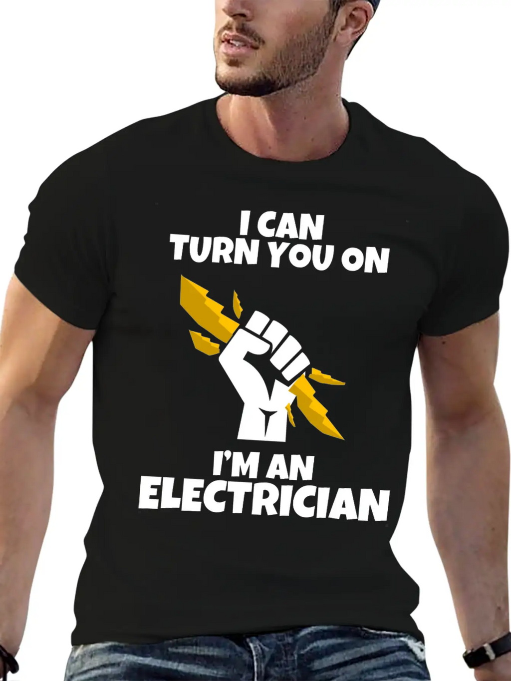 I Am An Electrician I Love Gift Profession Basic Graphic T-Shirt – Daily Comfort In Soft Cotton