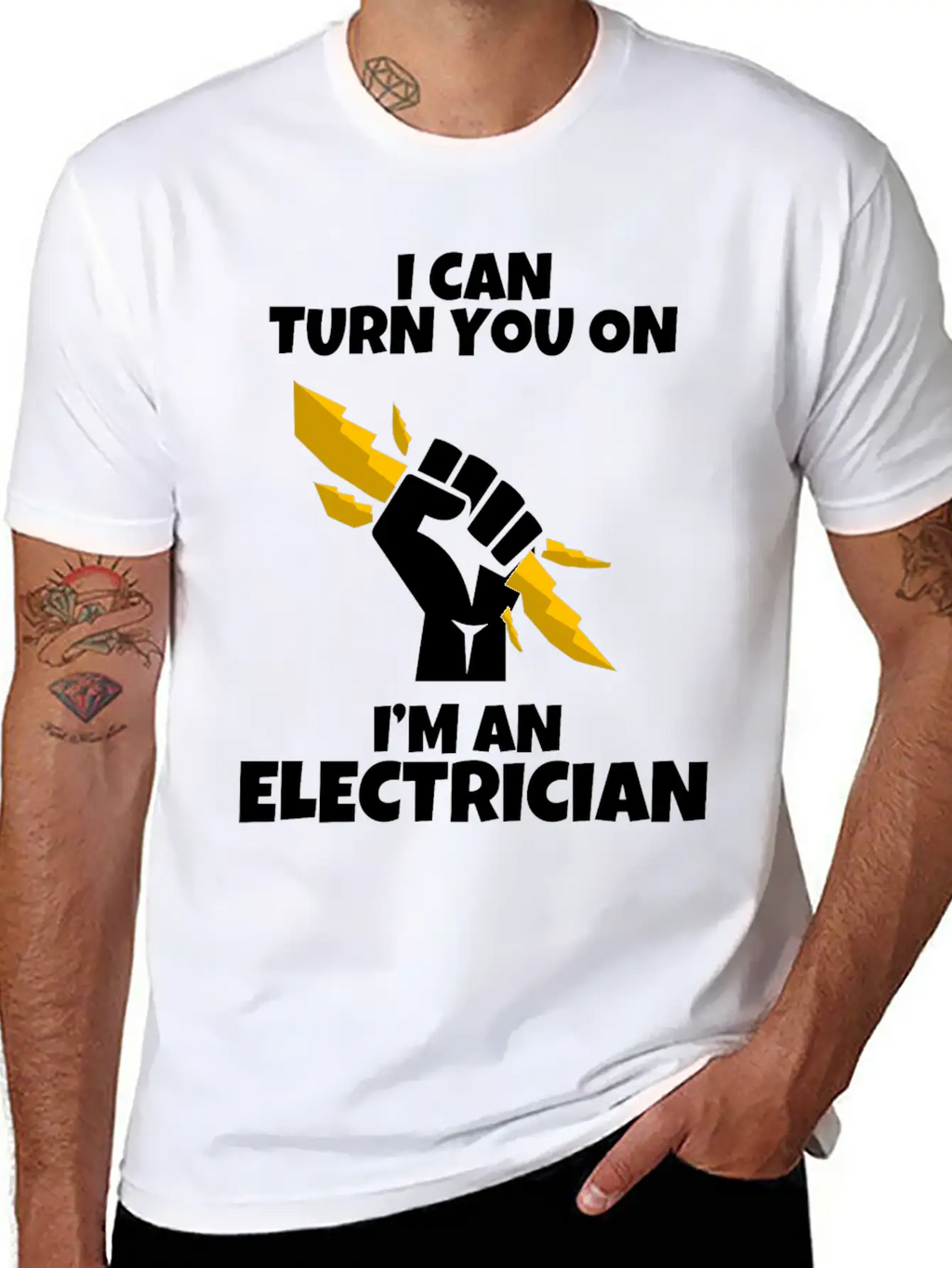 I Am An Electrician I Love Gift Profession Basic Graphic T-Shirt – Daily Comfort In Soft Cotton