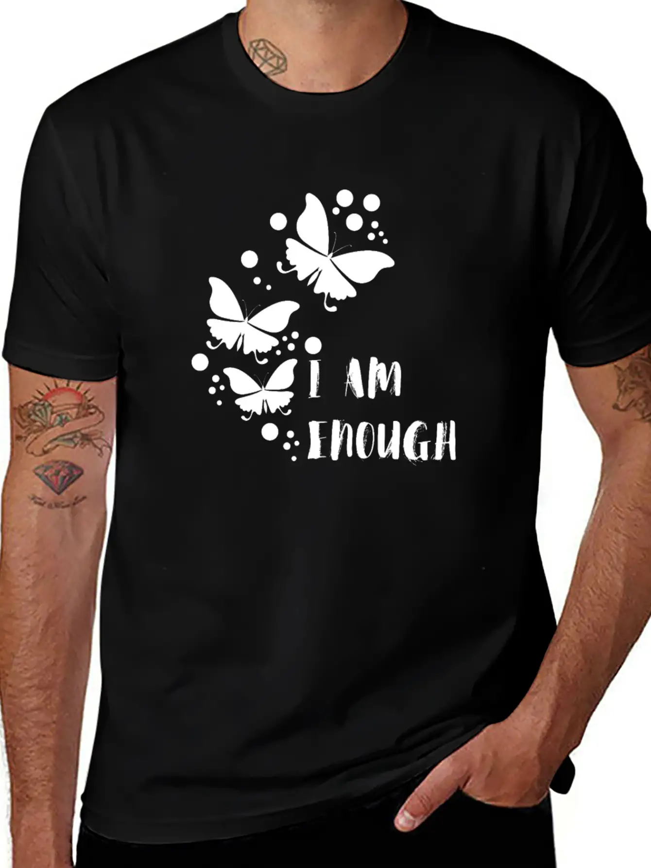 I Am Enough Unisex Casual T-Shirt – Clean Design For Daily Comfort