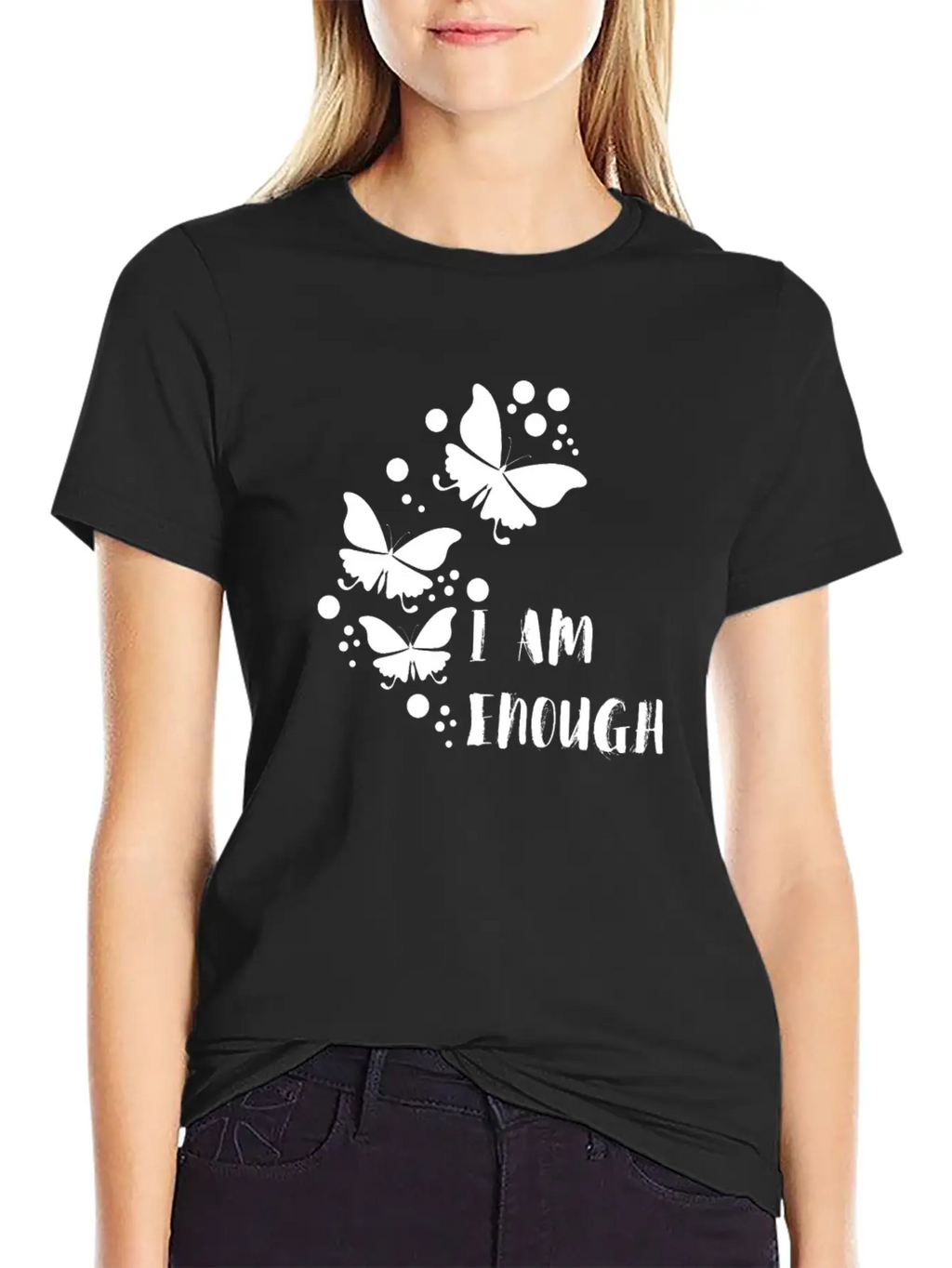 I Am Enough Unisex Casual T-Shirt – Clean Design For Daily Comfort