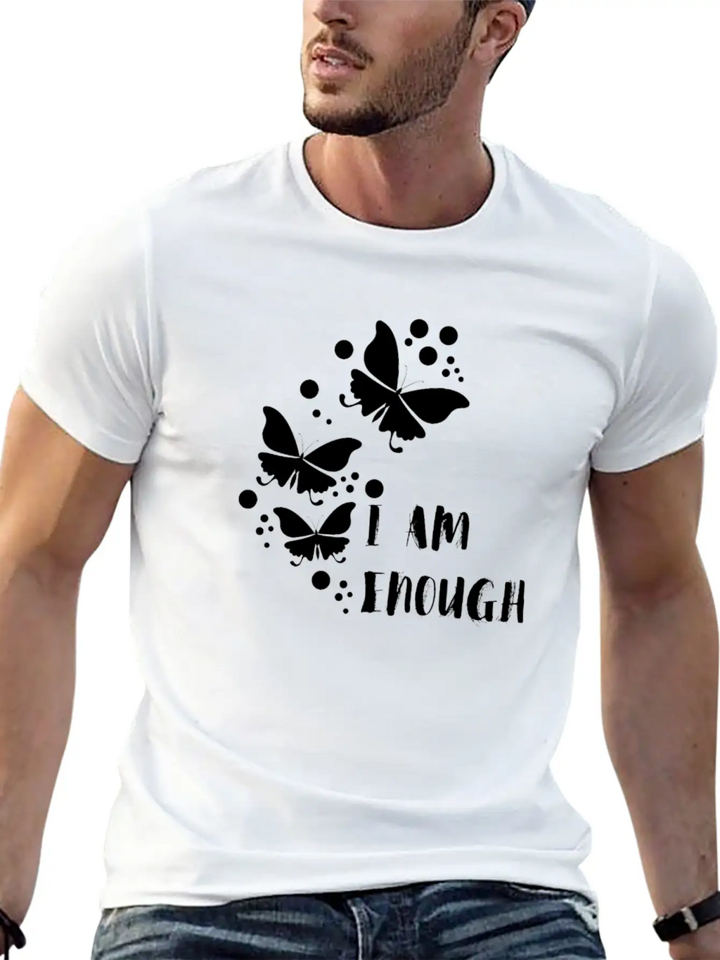 I Am Enough Unisex Casual T-Shirt – Clean Design For Daily Comfort