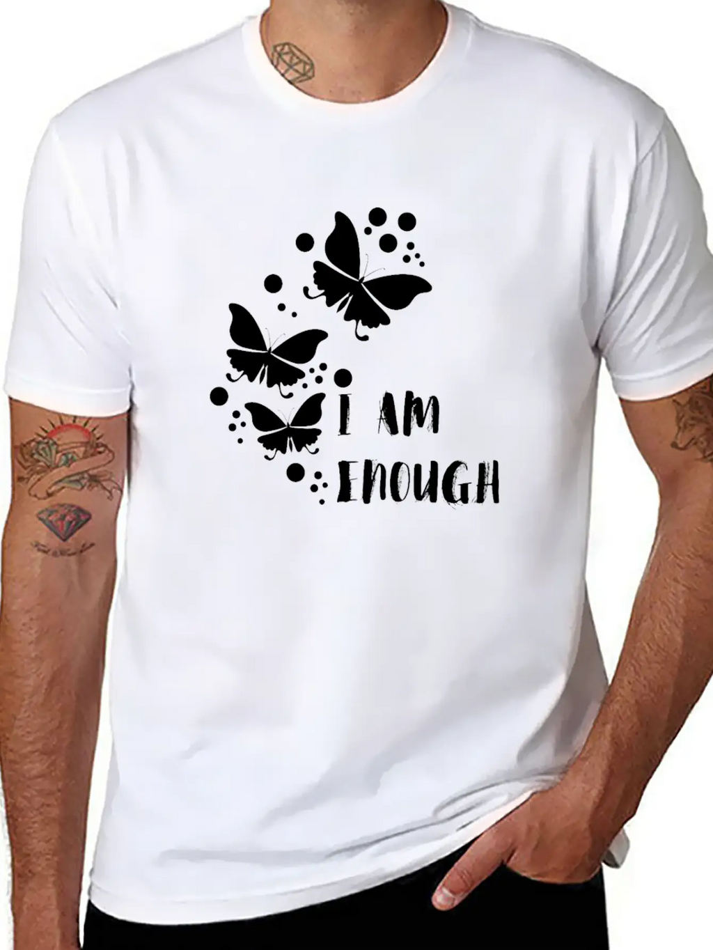 I Am Enough Unisex Casual T-Shirt – Clean Design For Daily Comfort