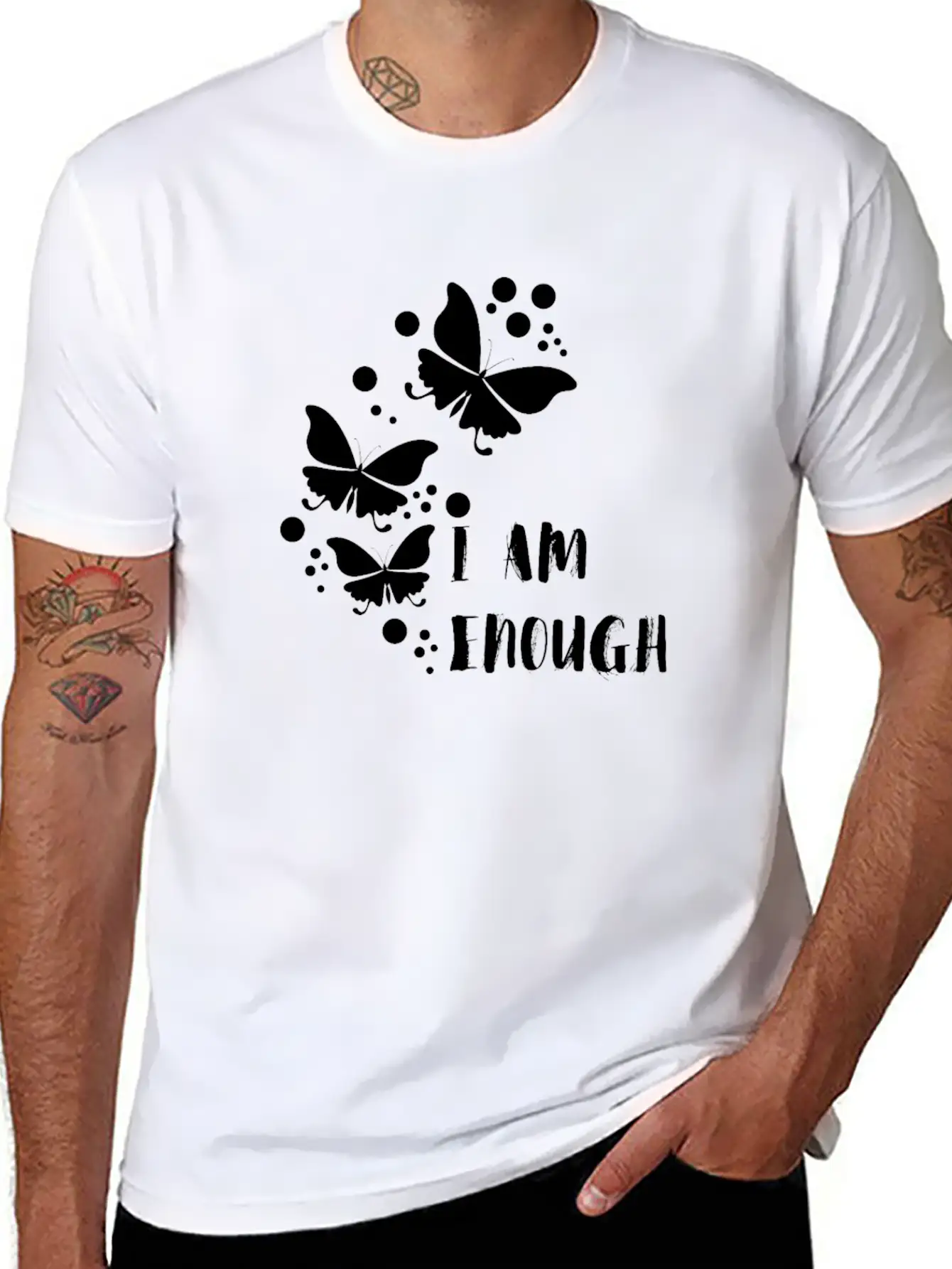I Am Enough Unisex Casual T-Shirt – Clean Design For Daily Comfort