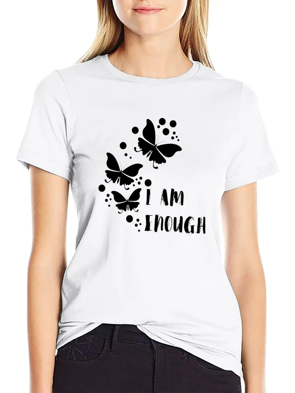 I Am Enough Unisex Casual T-Shirt – Clean Design For Daily Comfort