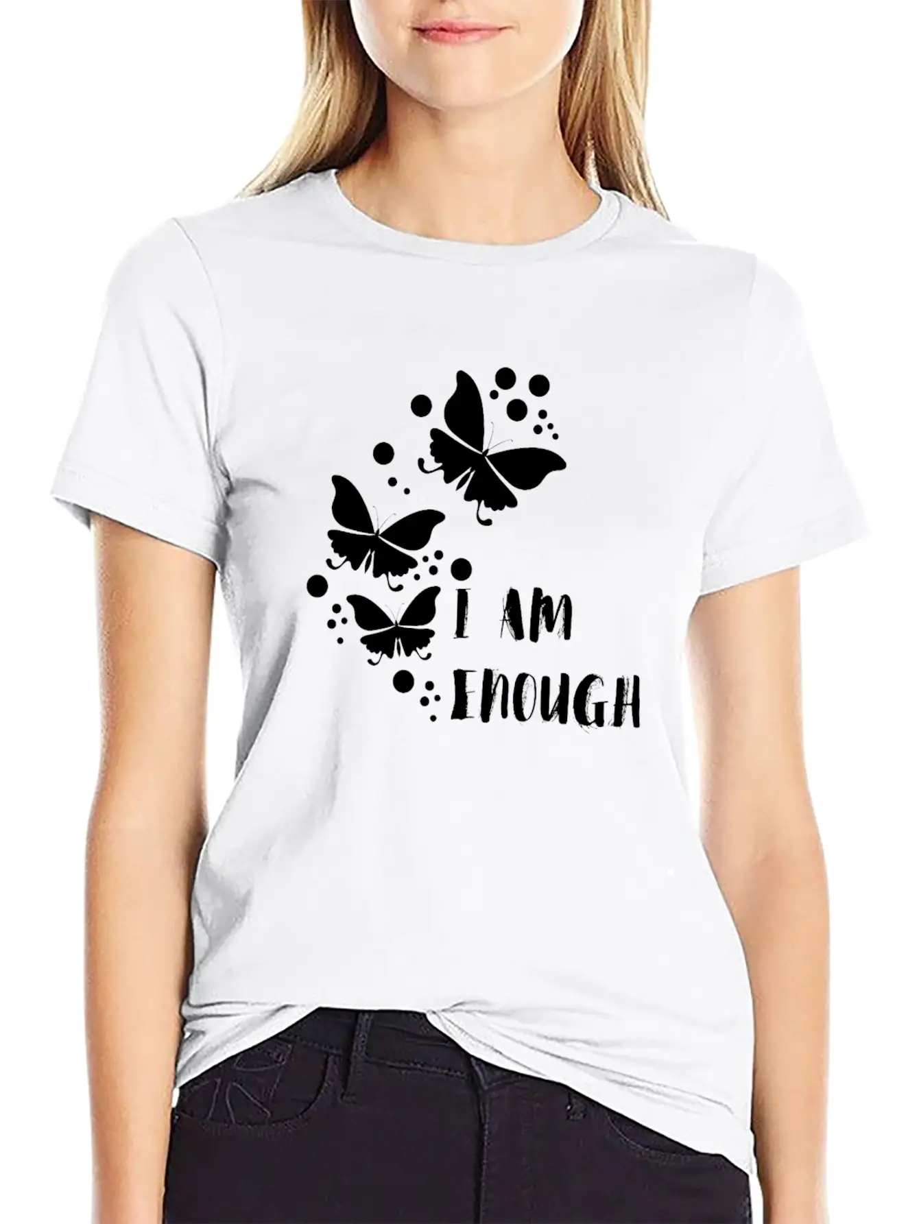 I Am Enough Unisex Casual T-Shirt – Clean Design For Daily Comfort